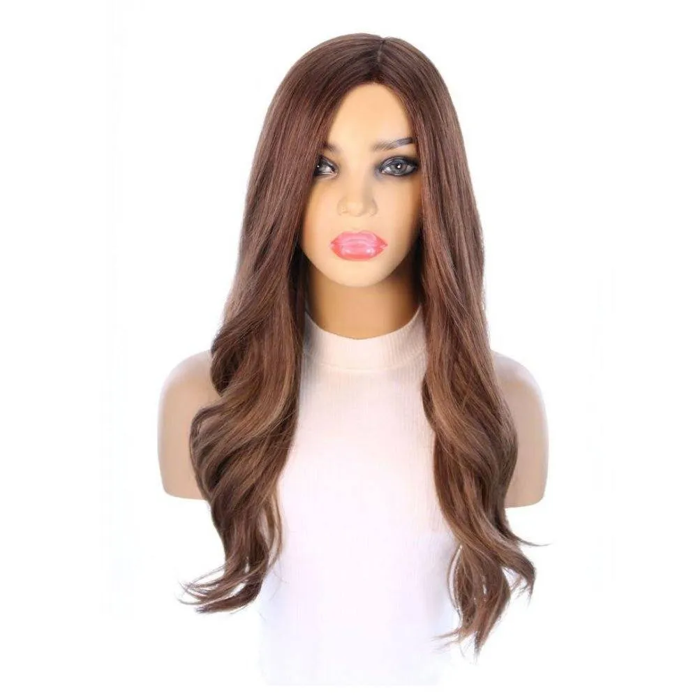24" Gisele Silk Top Wig Medium Brown Babylight