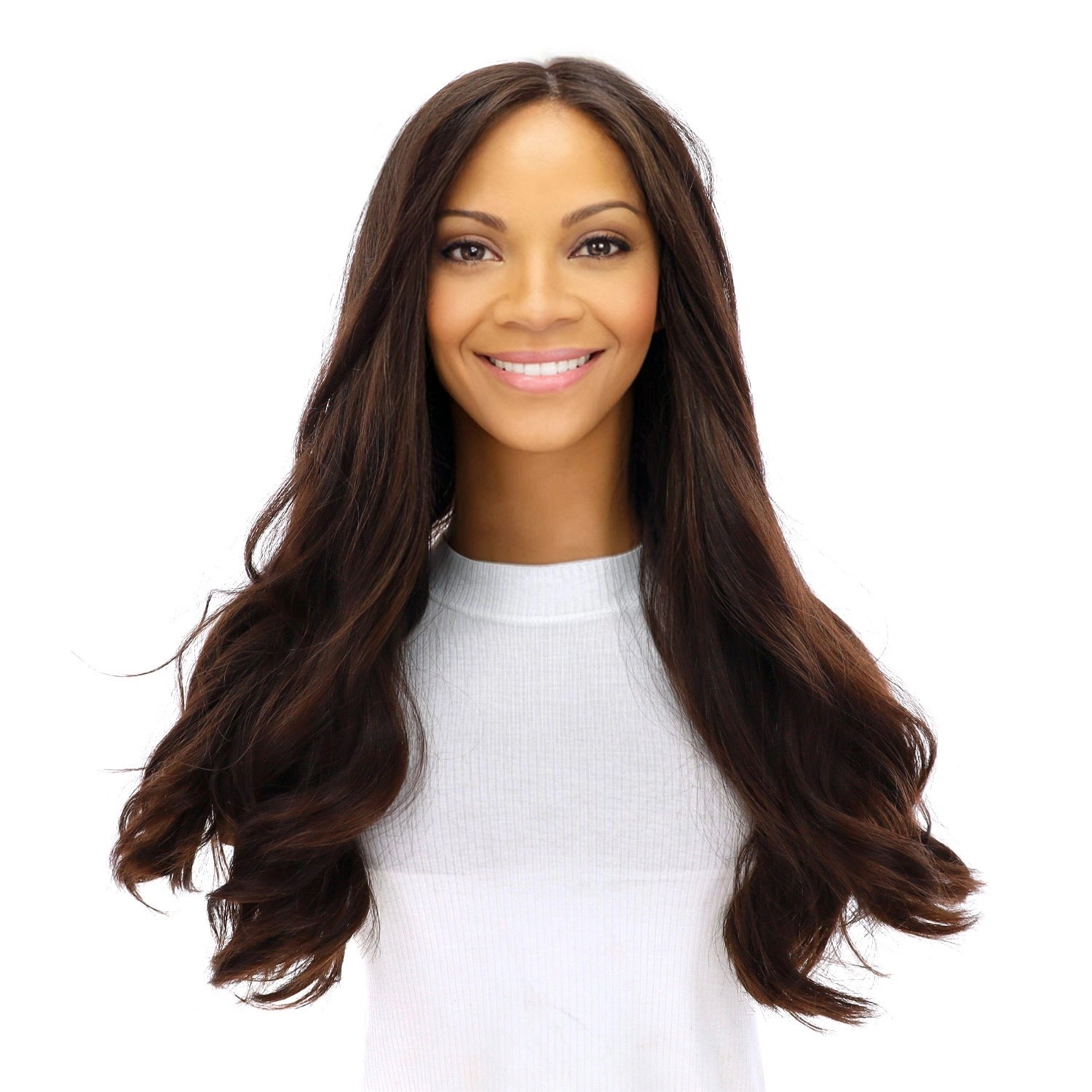 24" Luxe Silk Top Wig #5 Warm Dark Brown