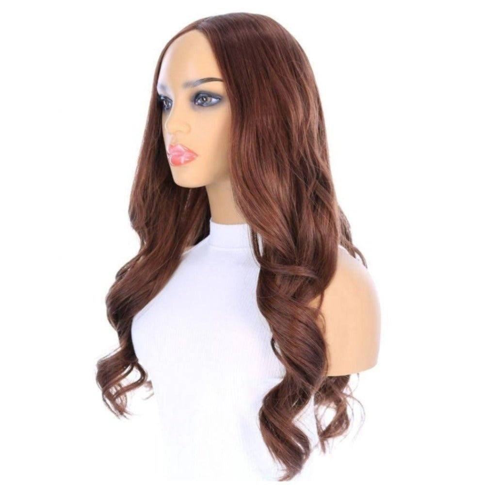 26" Amber Silk Top Wig Auburn