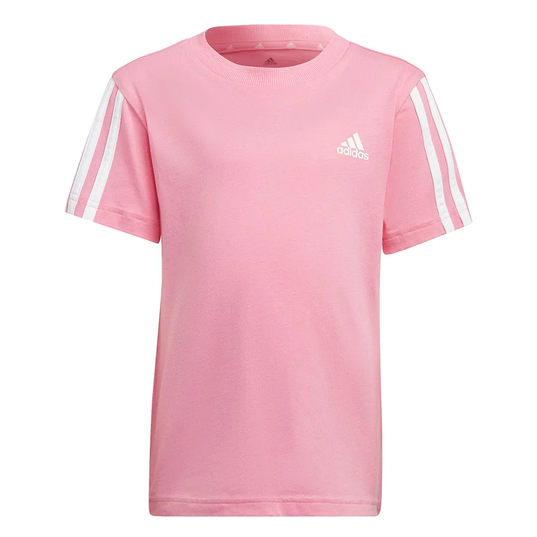 adidas - Girls' (Toddler & Junior) Essentials 3-Stripes T-Shirt (HN8885)