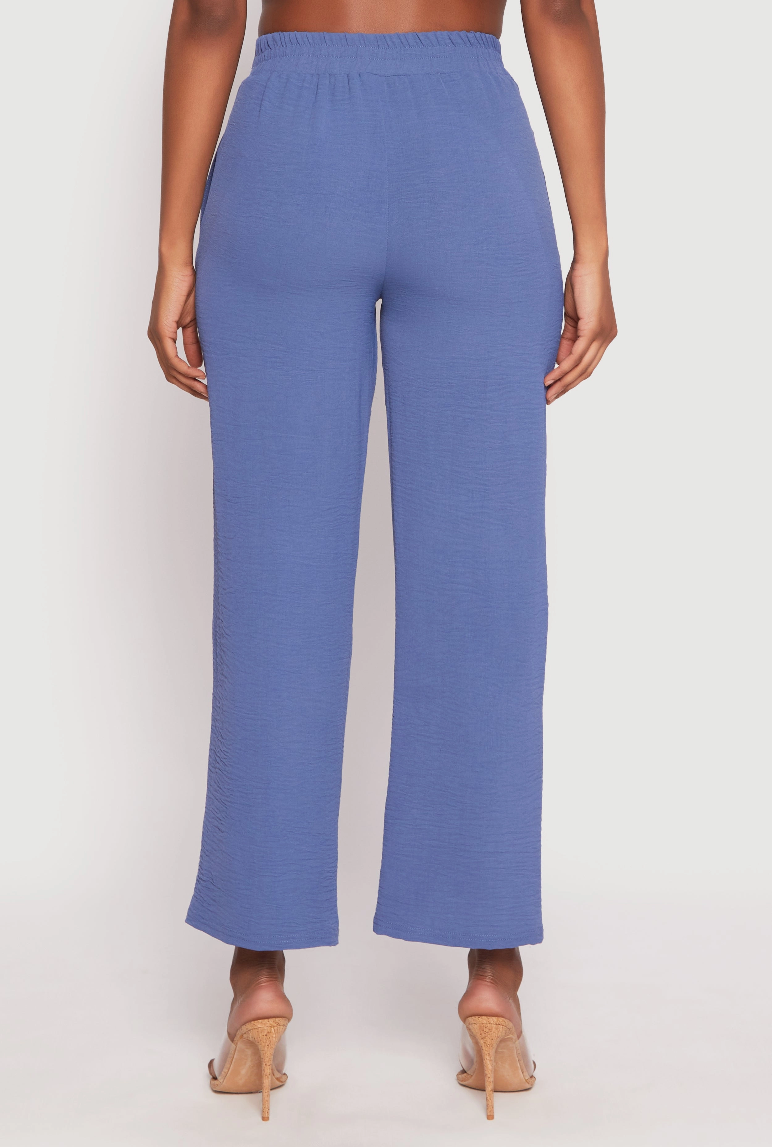 Airy Chain Detail Belted Front Pants
