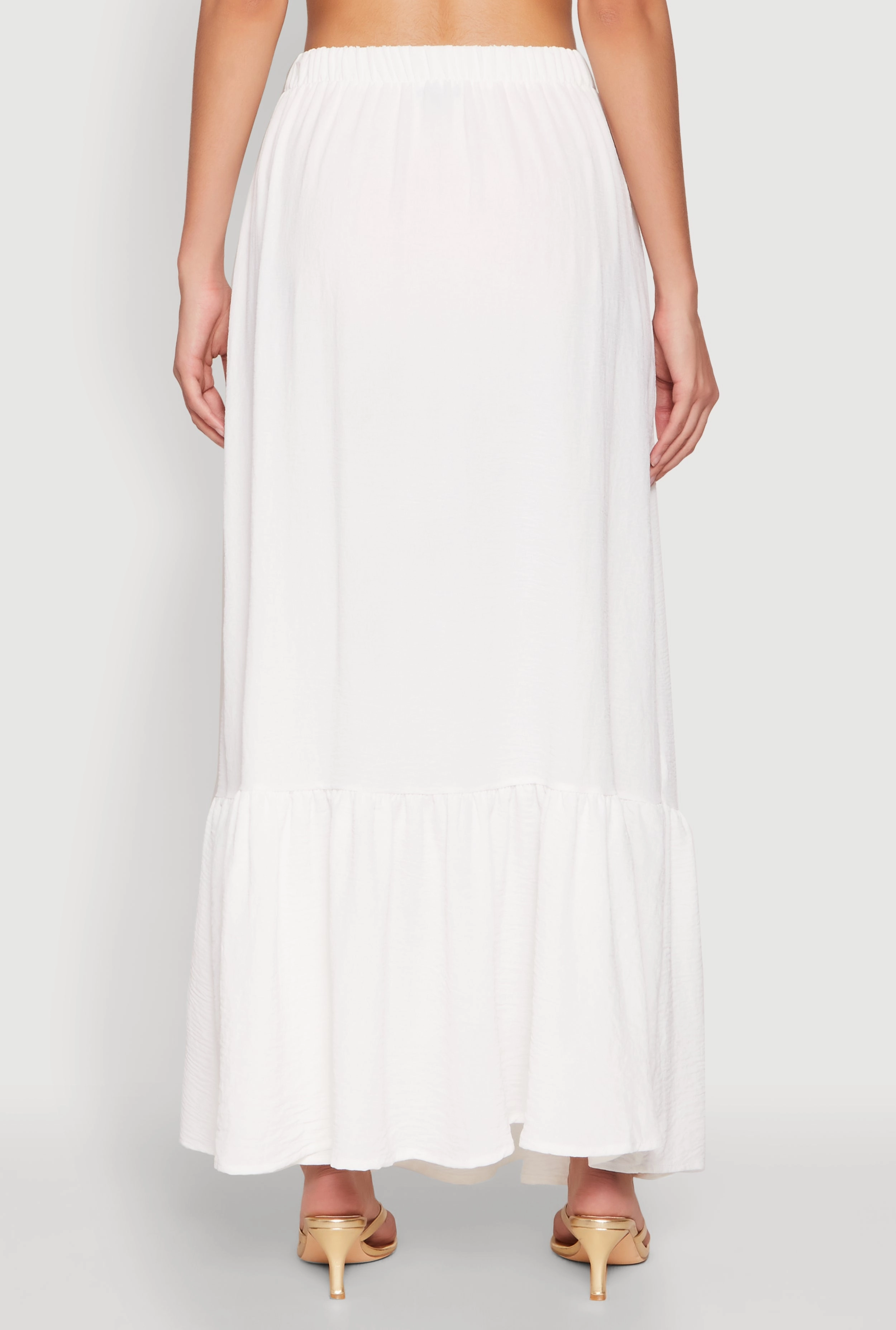 Airy High Waisted Tiered Skirt