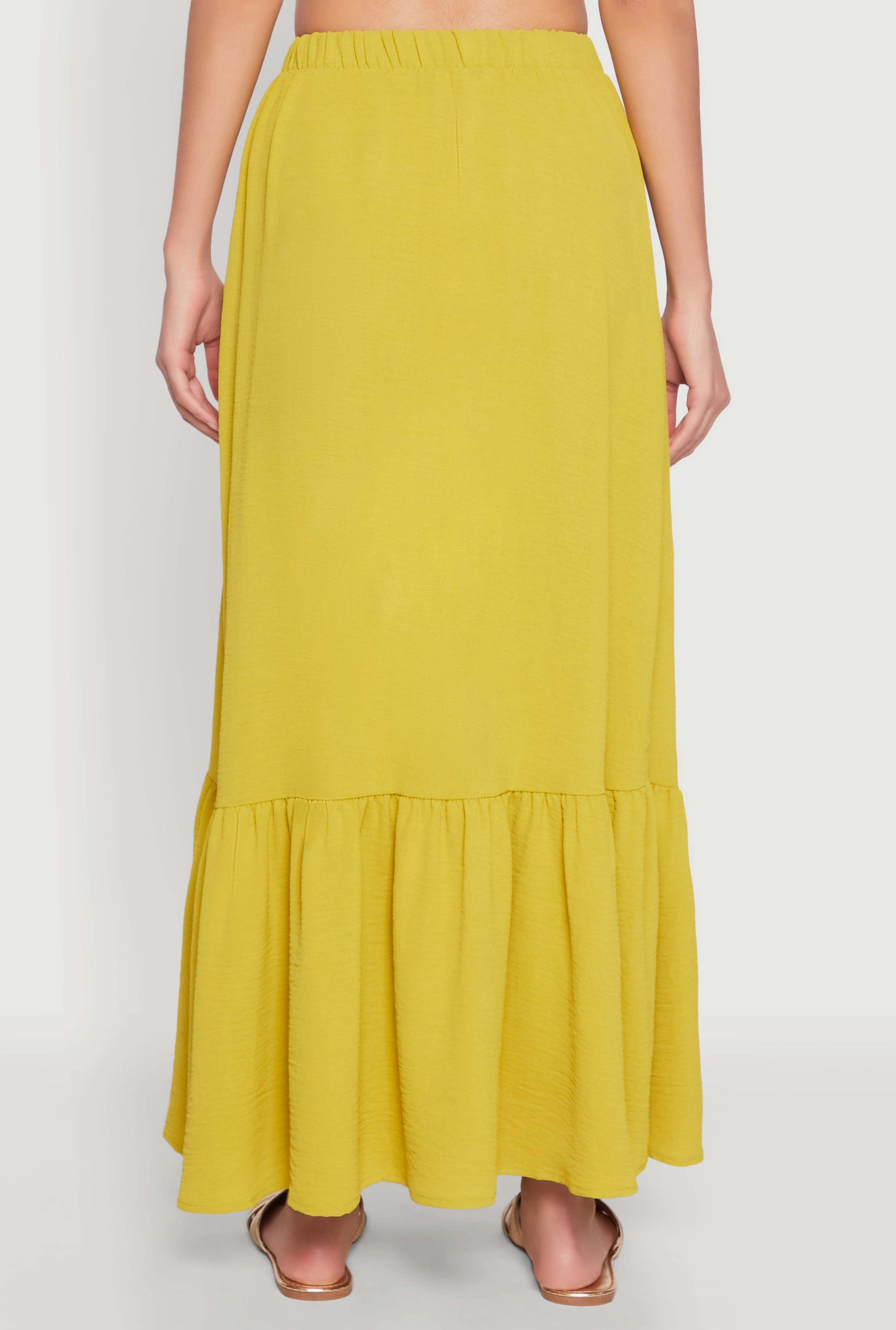 Airy High Waisted Tiered Skirt
