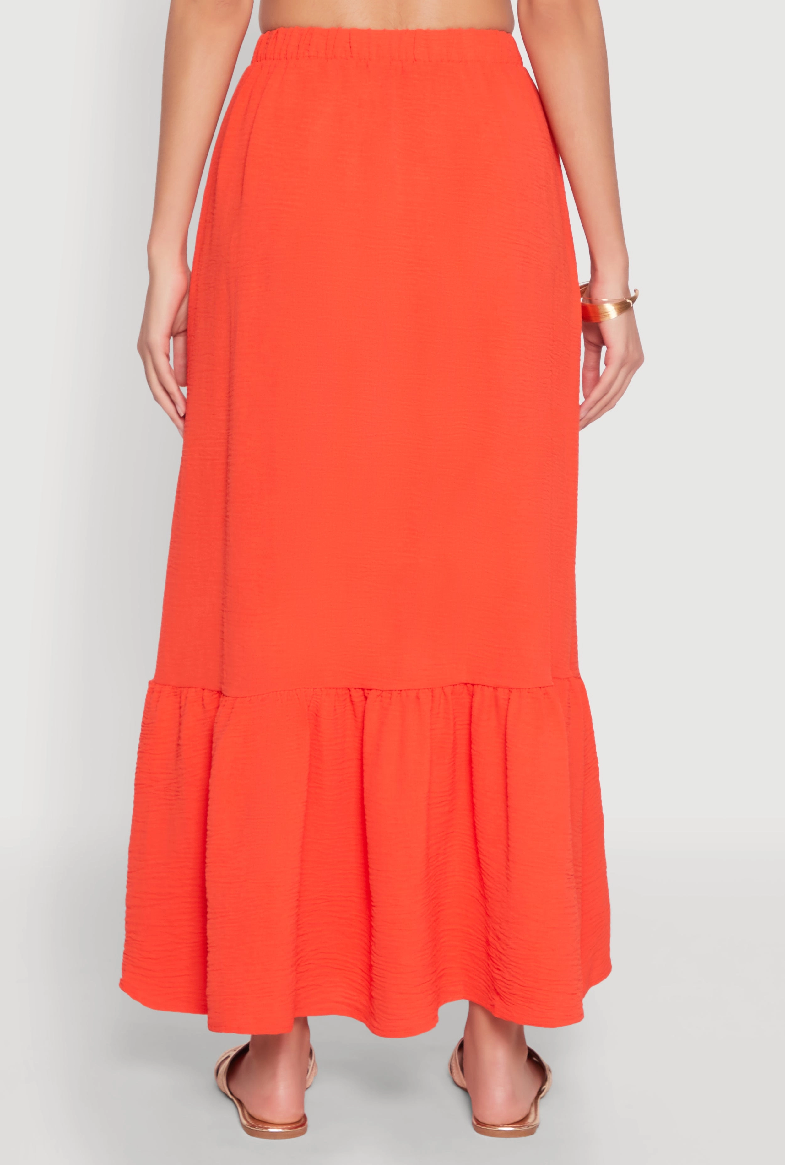 Airy High Waisted Tiered Skirt