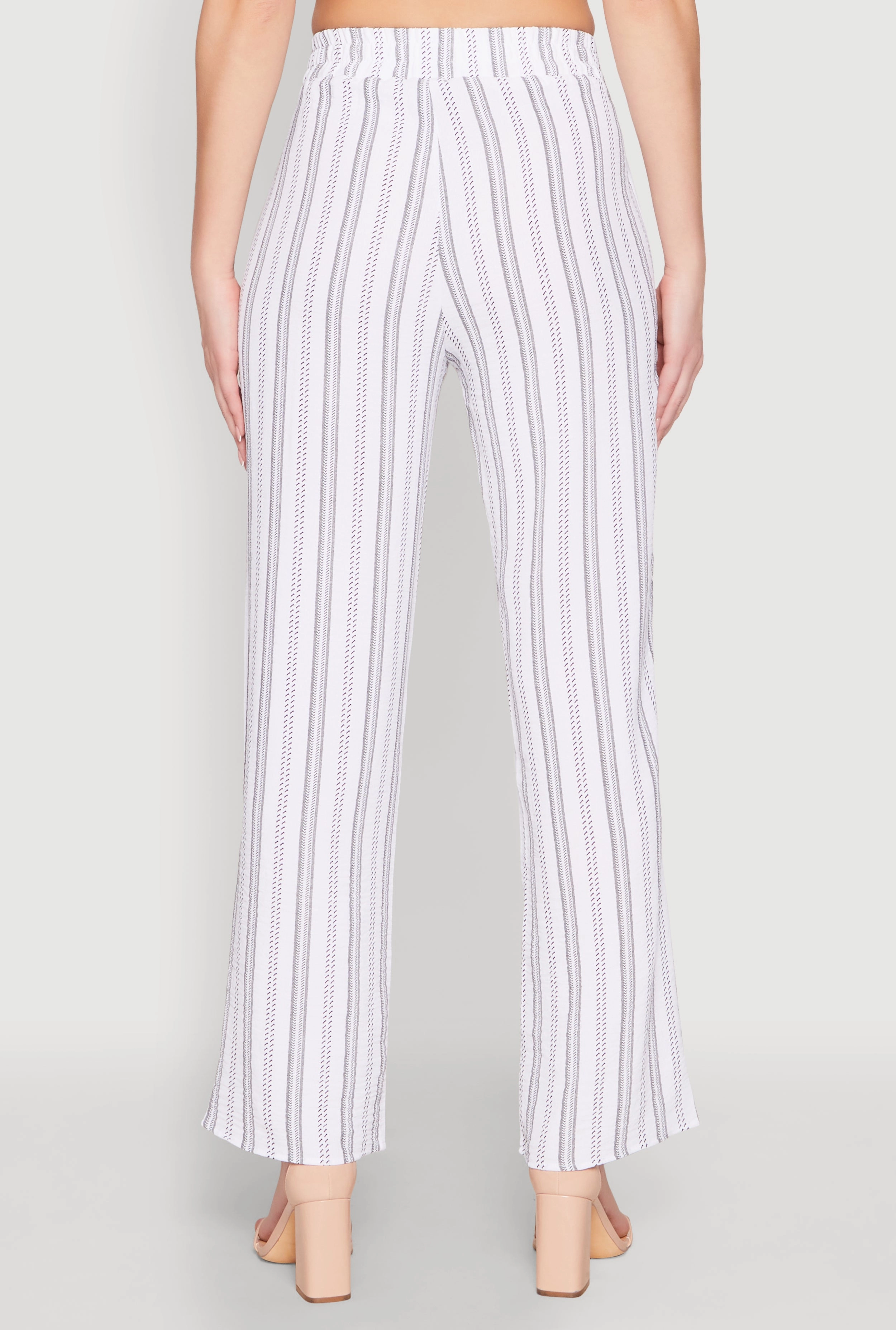 Airy Striped Pattern Pants