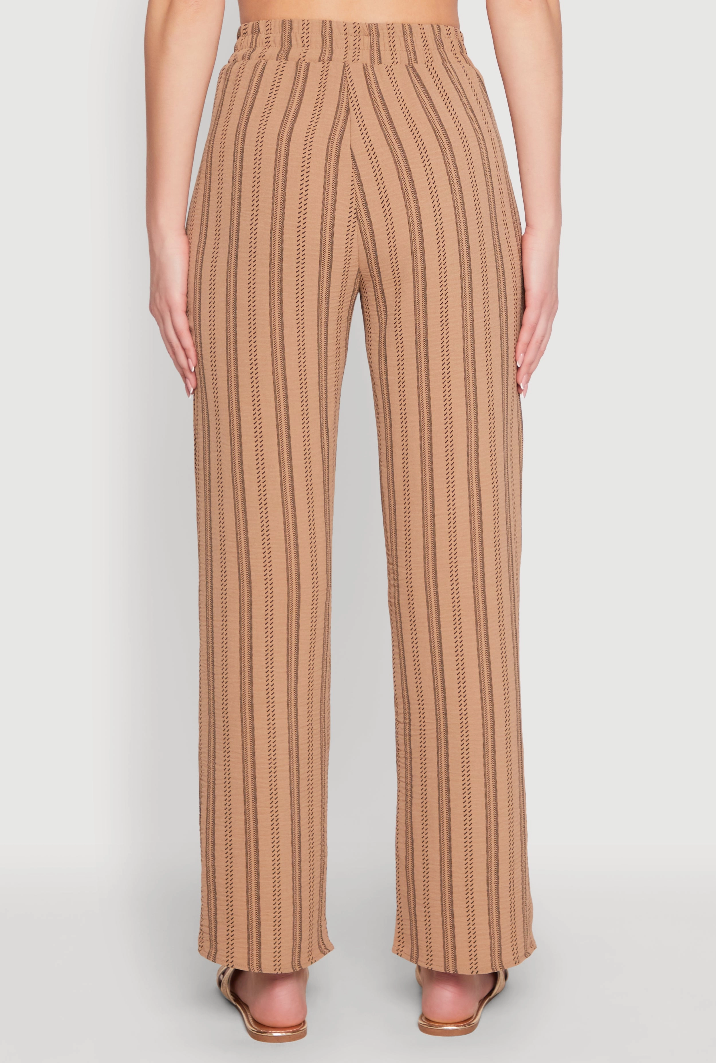 Airy Striped Pattern Pants