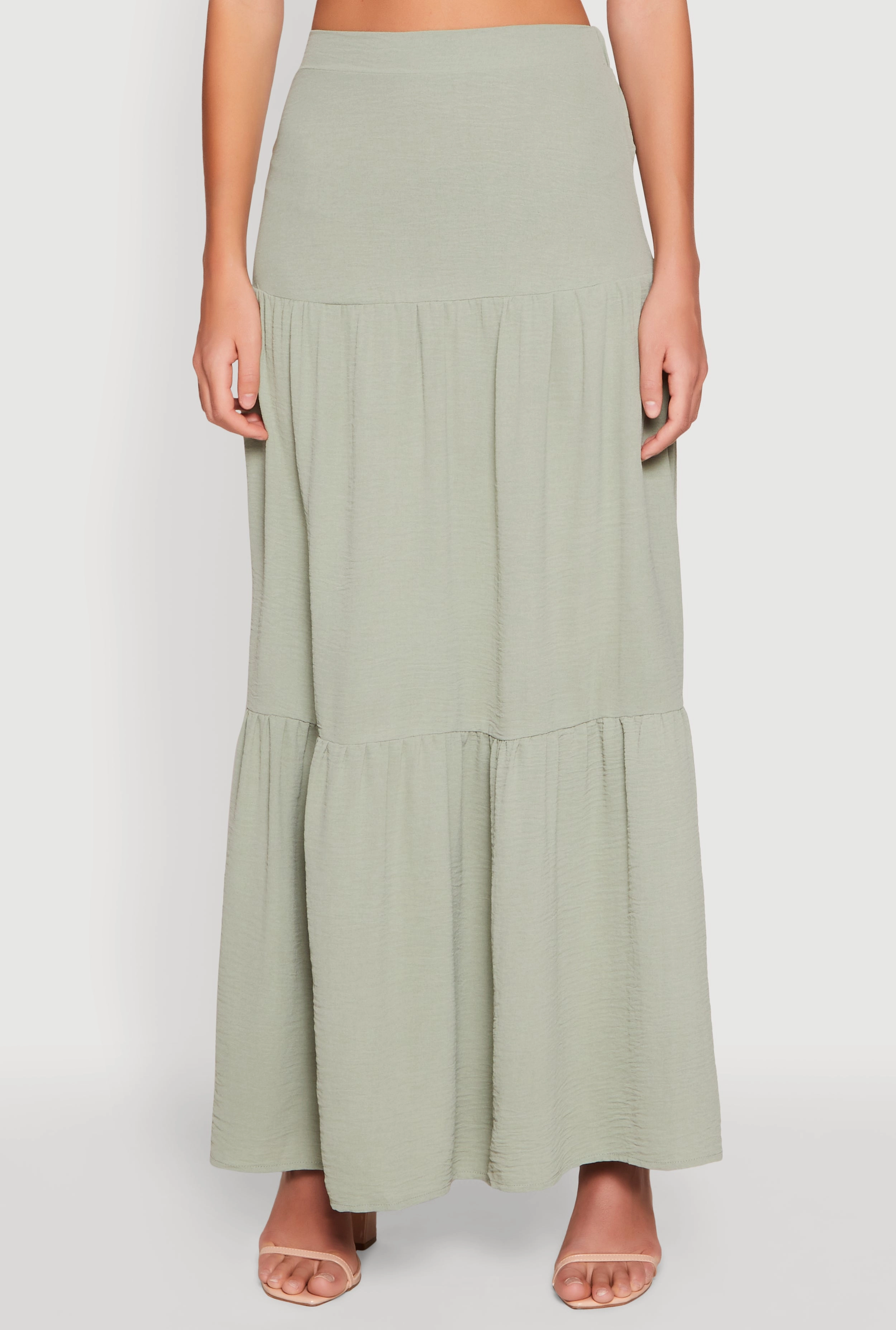 Airy Tiered Maxi Skirt