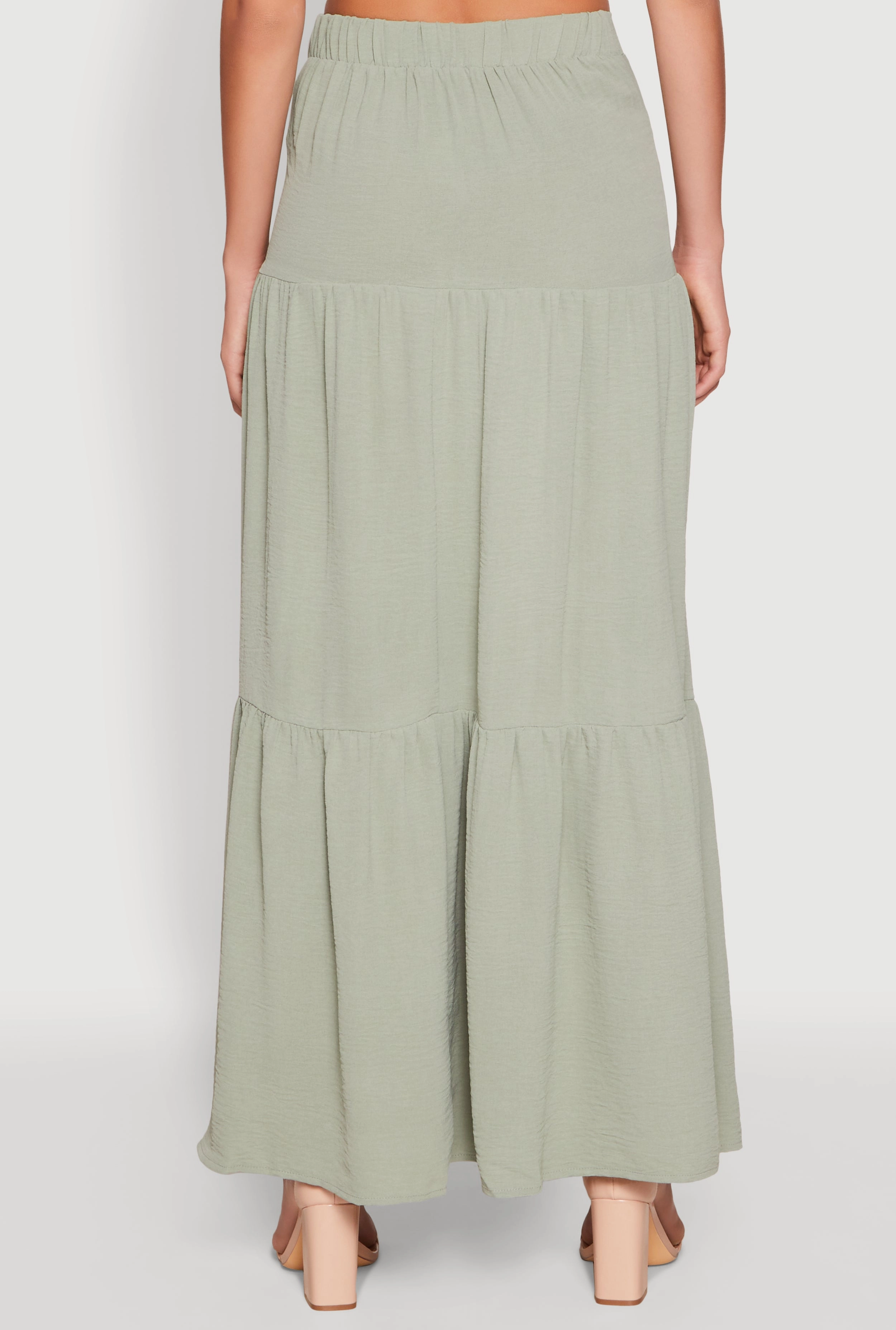 Airy Tiered Maxi Skirt