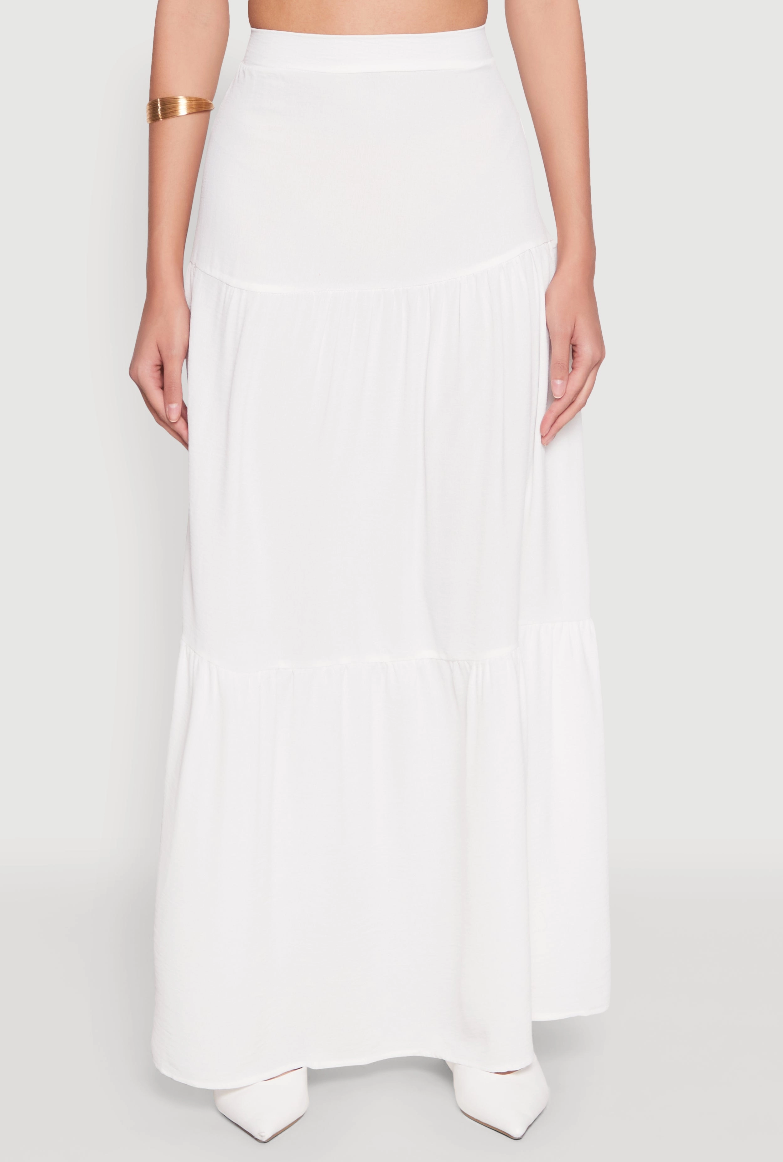 Airy Tiered Maxi Skirt
