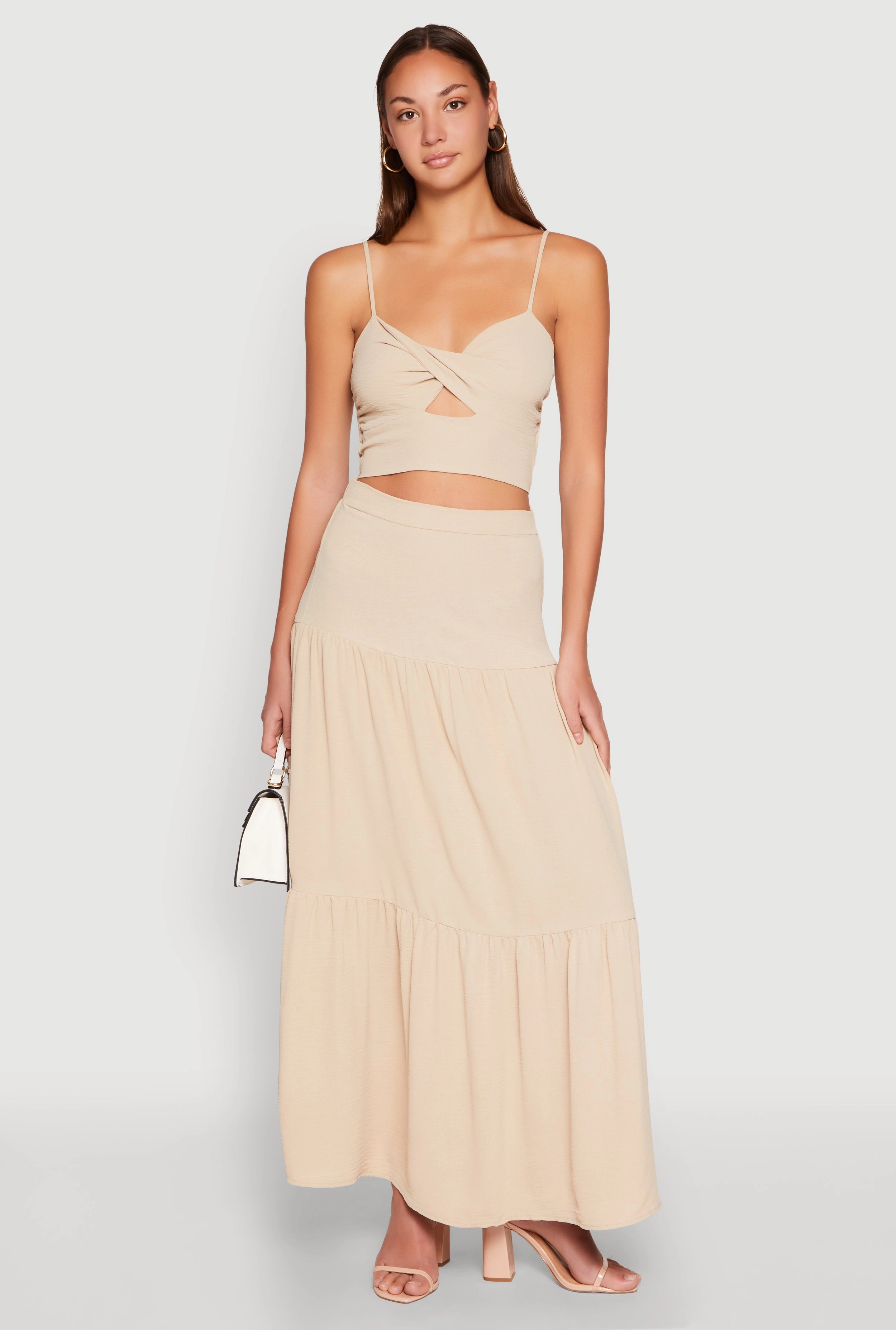 Airy Tiered Maxi Skirt