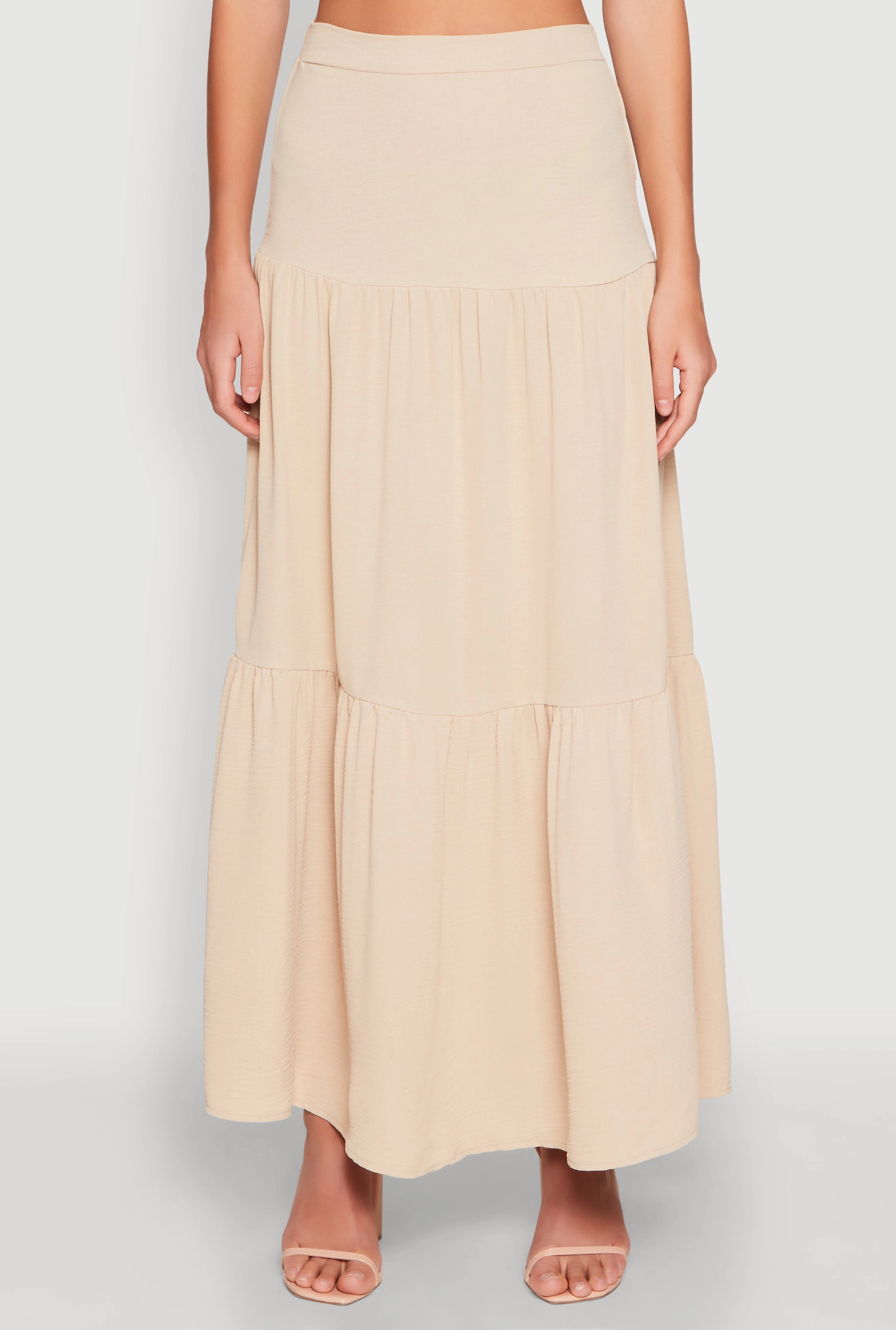 Airy Tiered Maxi Skirt