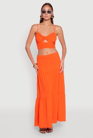 Airy Tiered Maxi Skirt