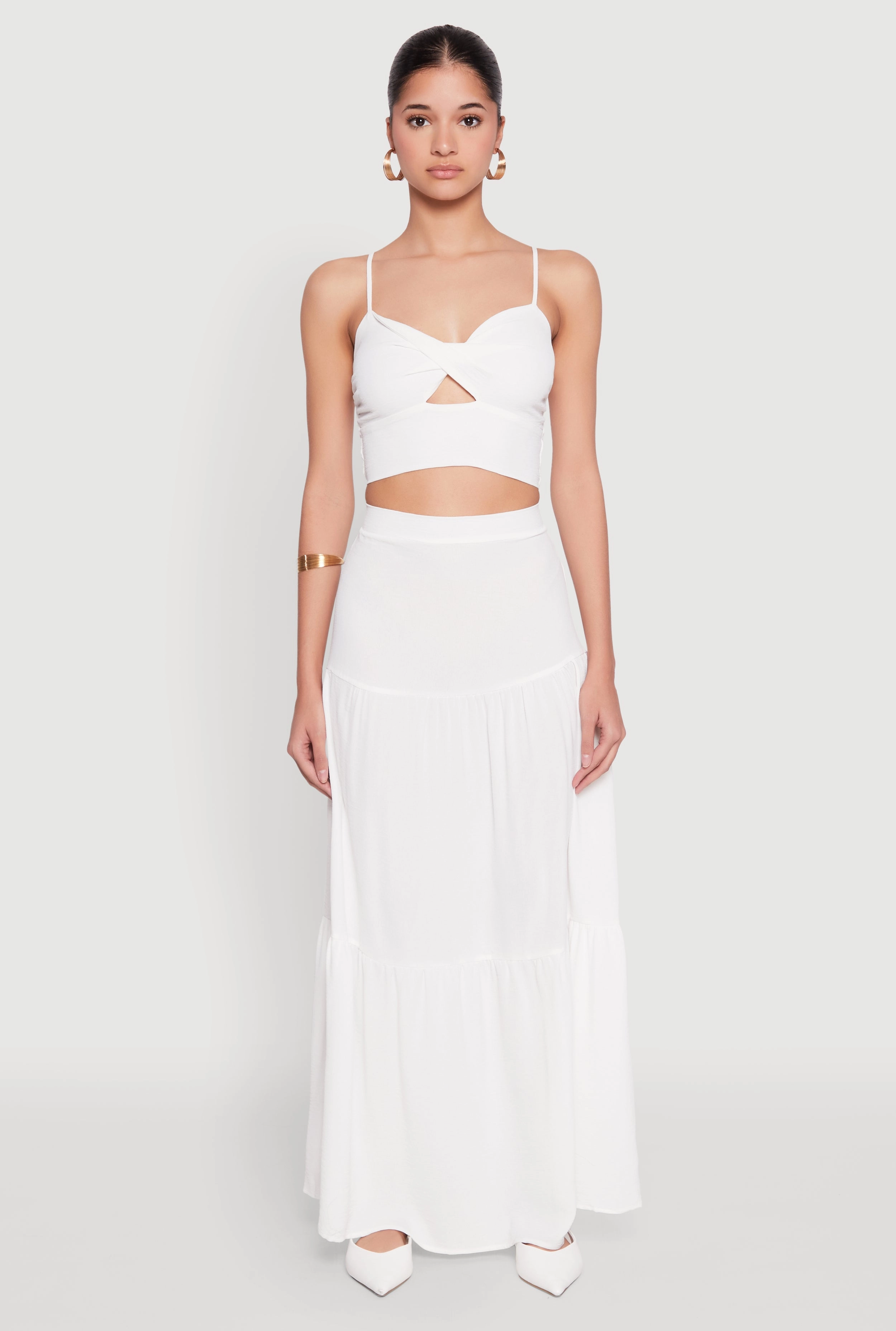 Airy Tiered Maxi Skirt