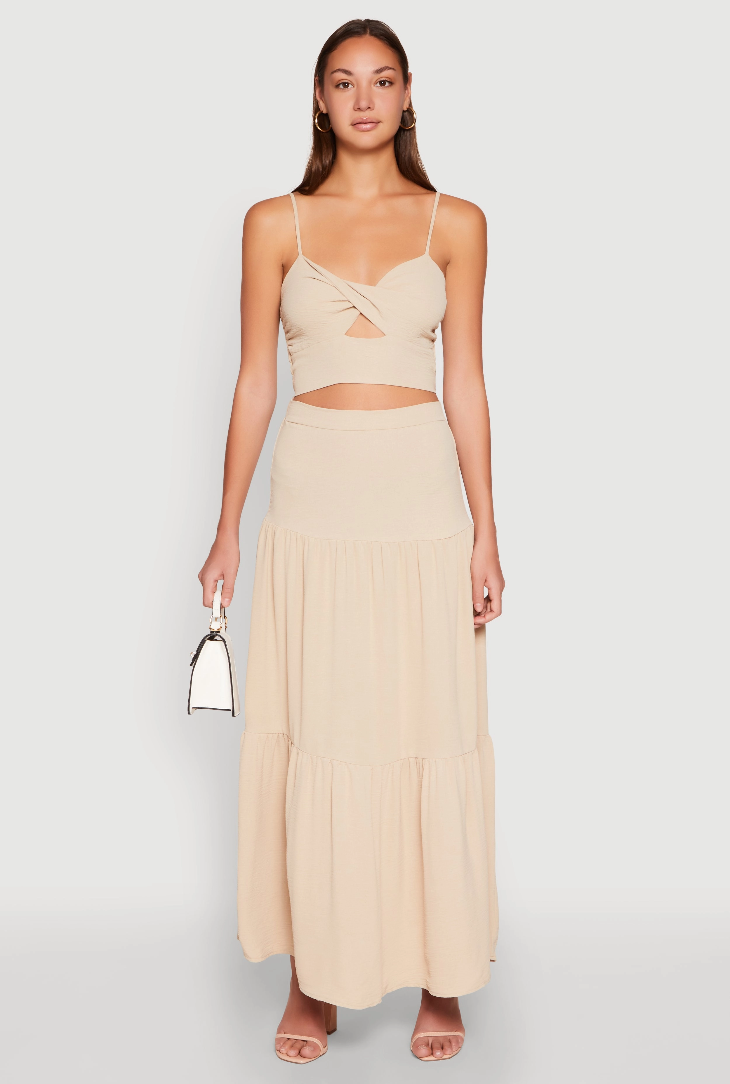 Airy Tiered Maxi Skirt