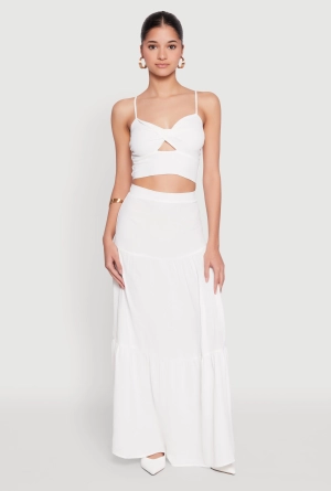Airy Tiered Maxi Skirt