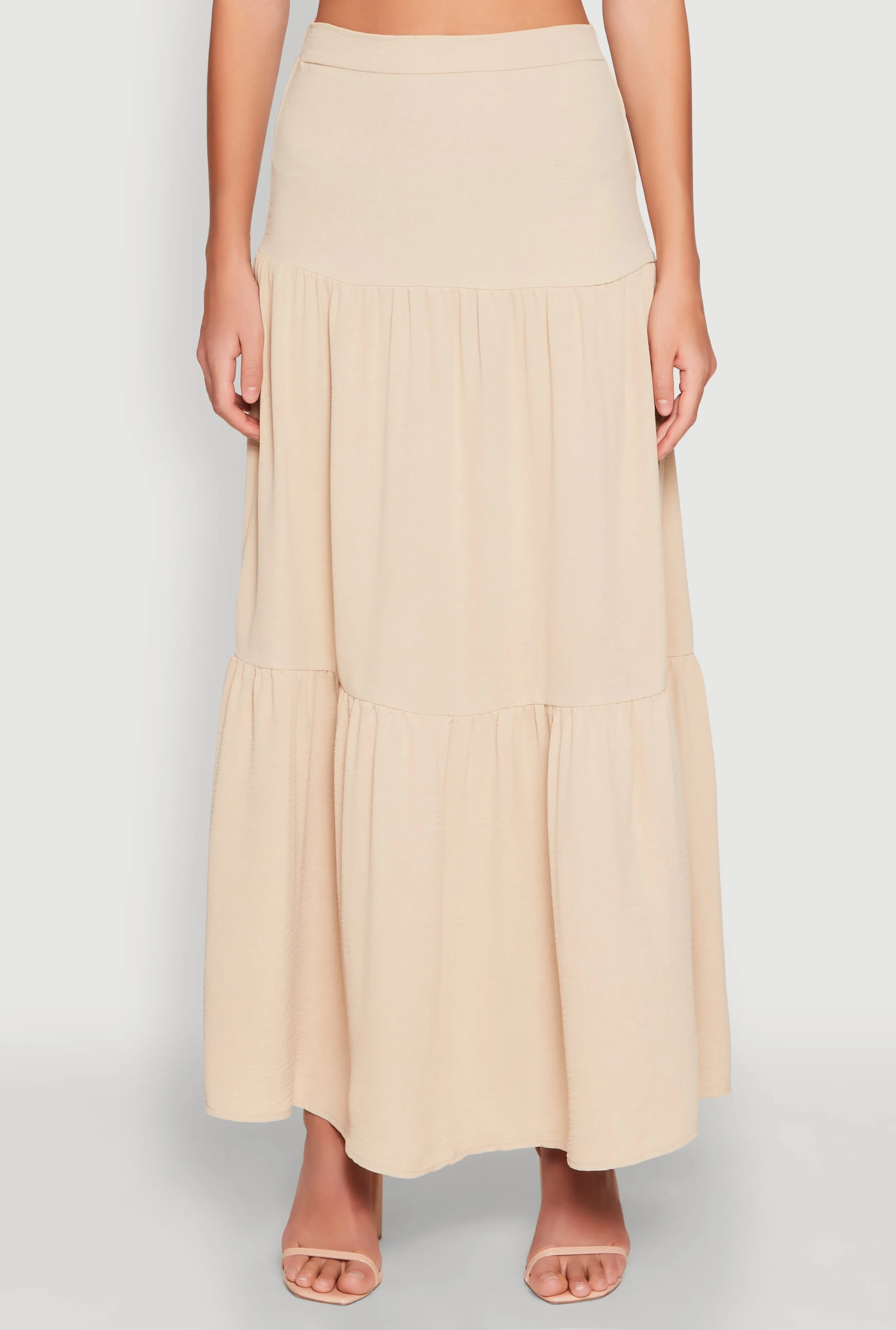 Airy Tiered Maxi Skirt