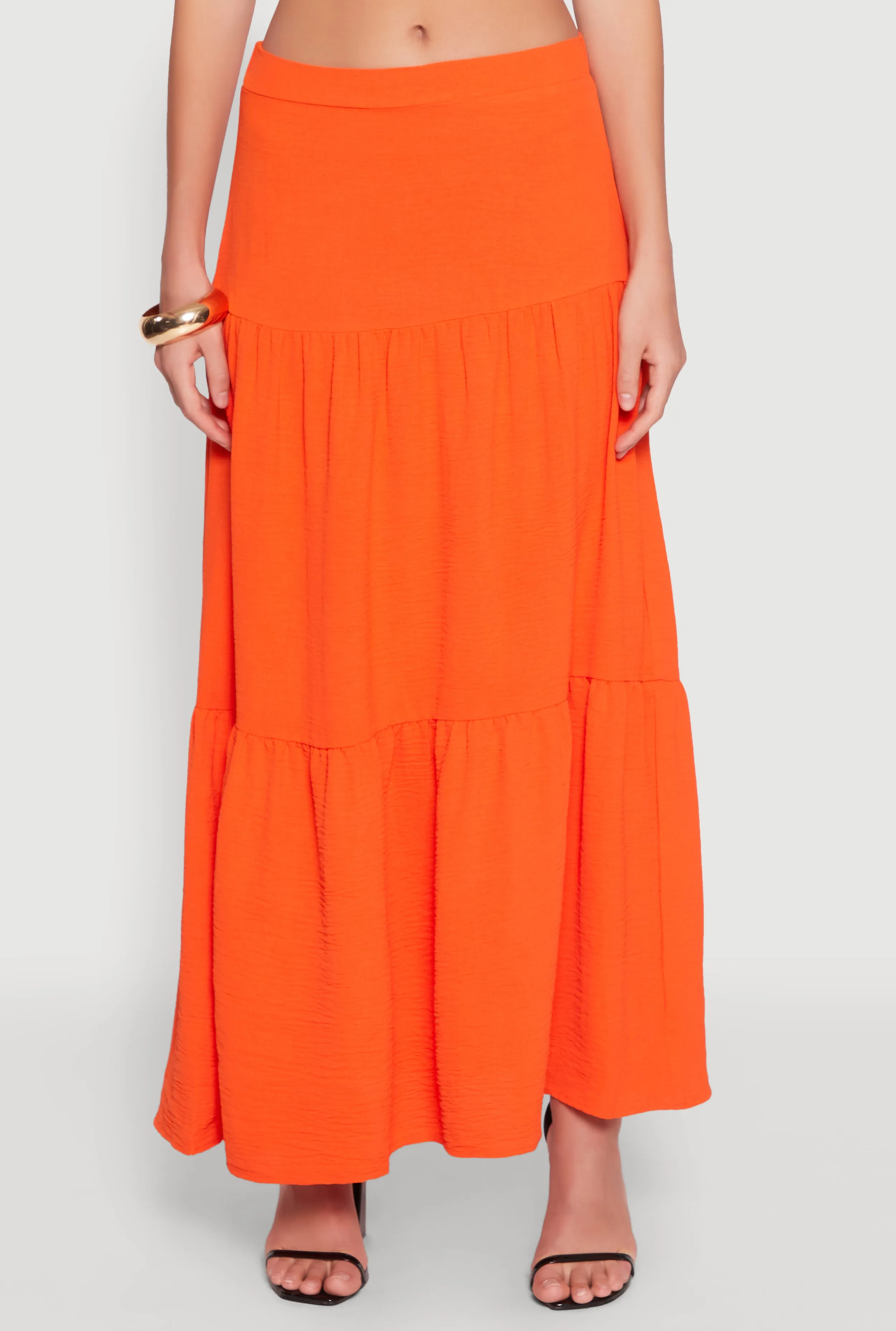 Airy Tiered Maxi Skirt
