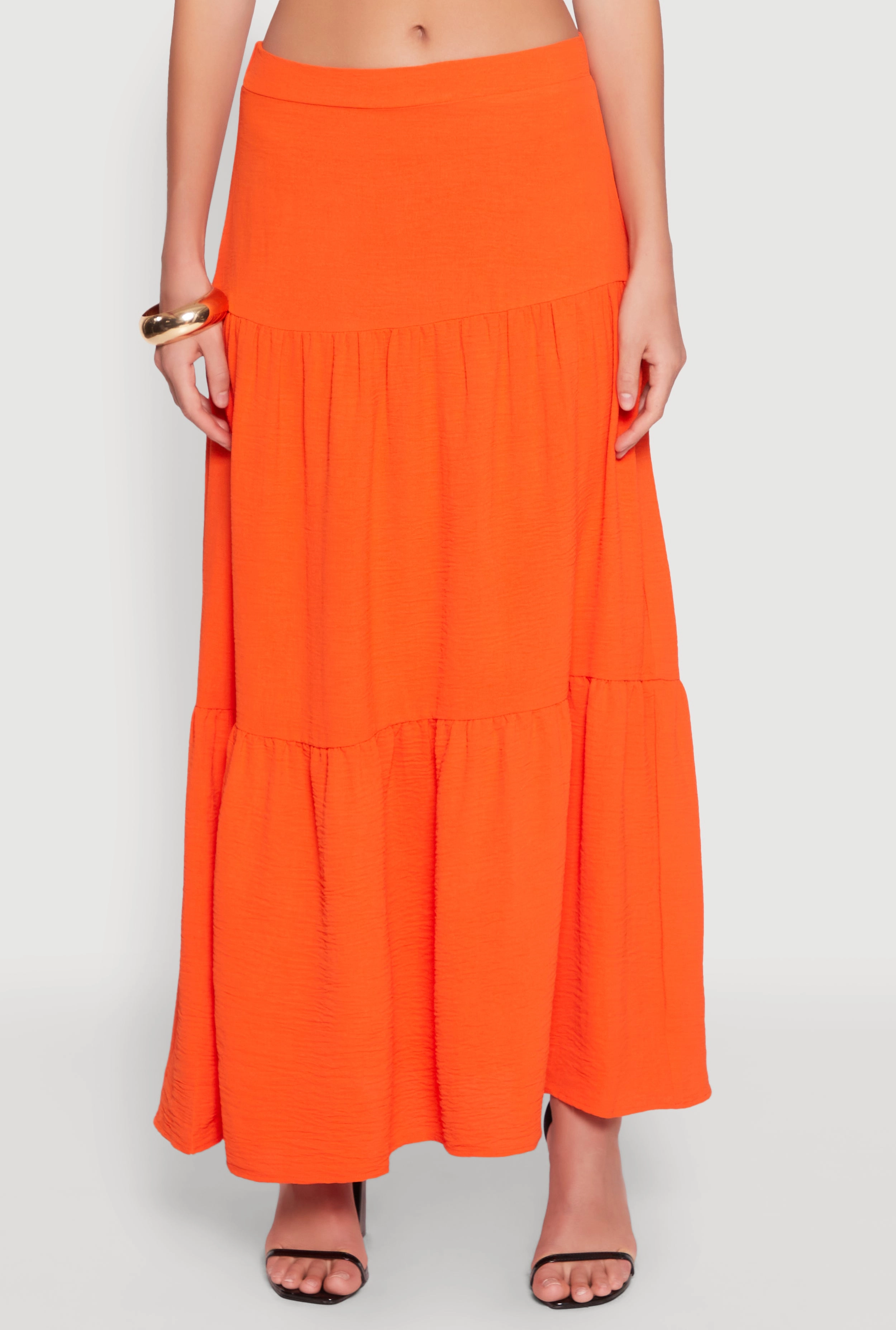 Airy Tiered Maxi Skirt