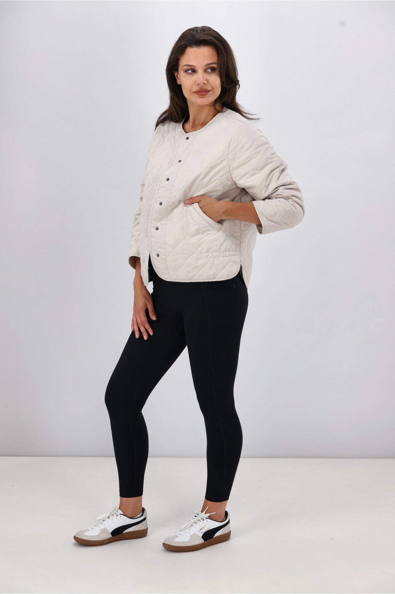 AS Colour Wo's Quilted Jacket Bone