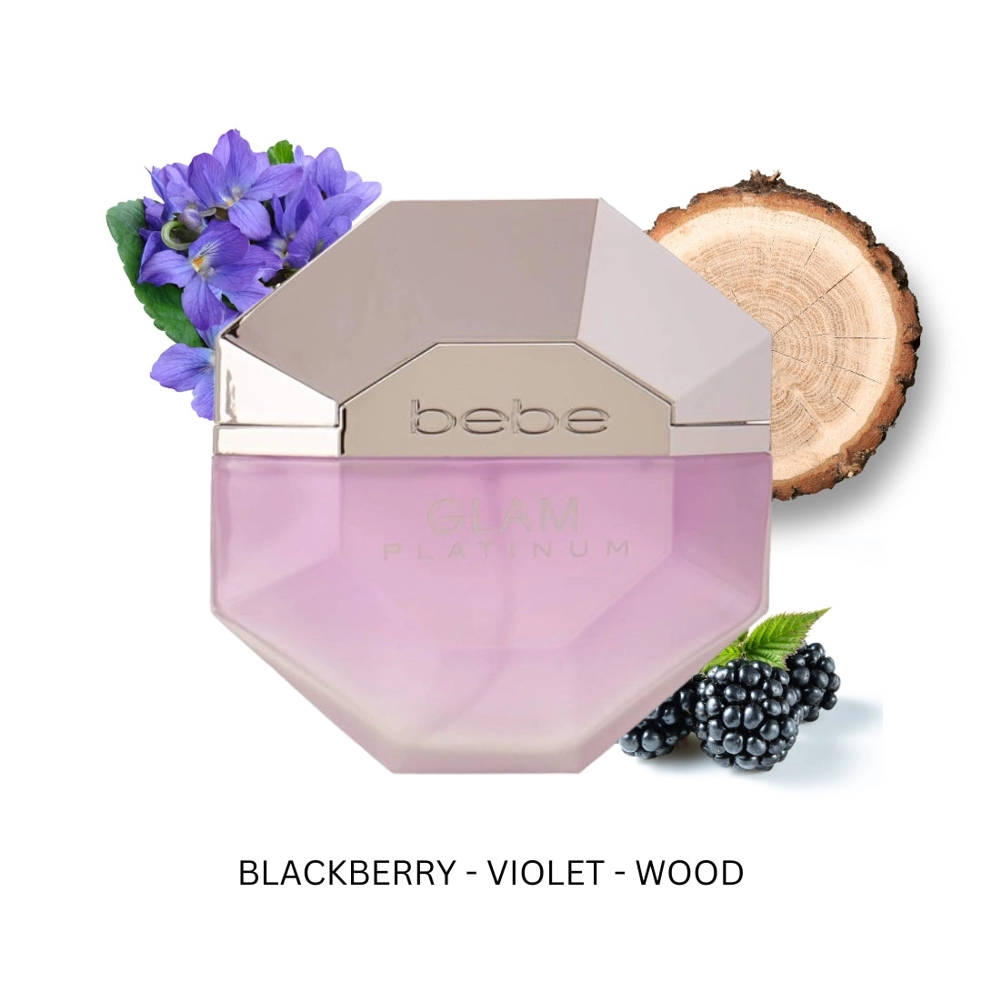 Bebe Glam Platinum For Women by Bebe Eau De Parfum Spray 3.4 oz