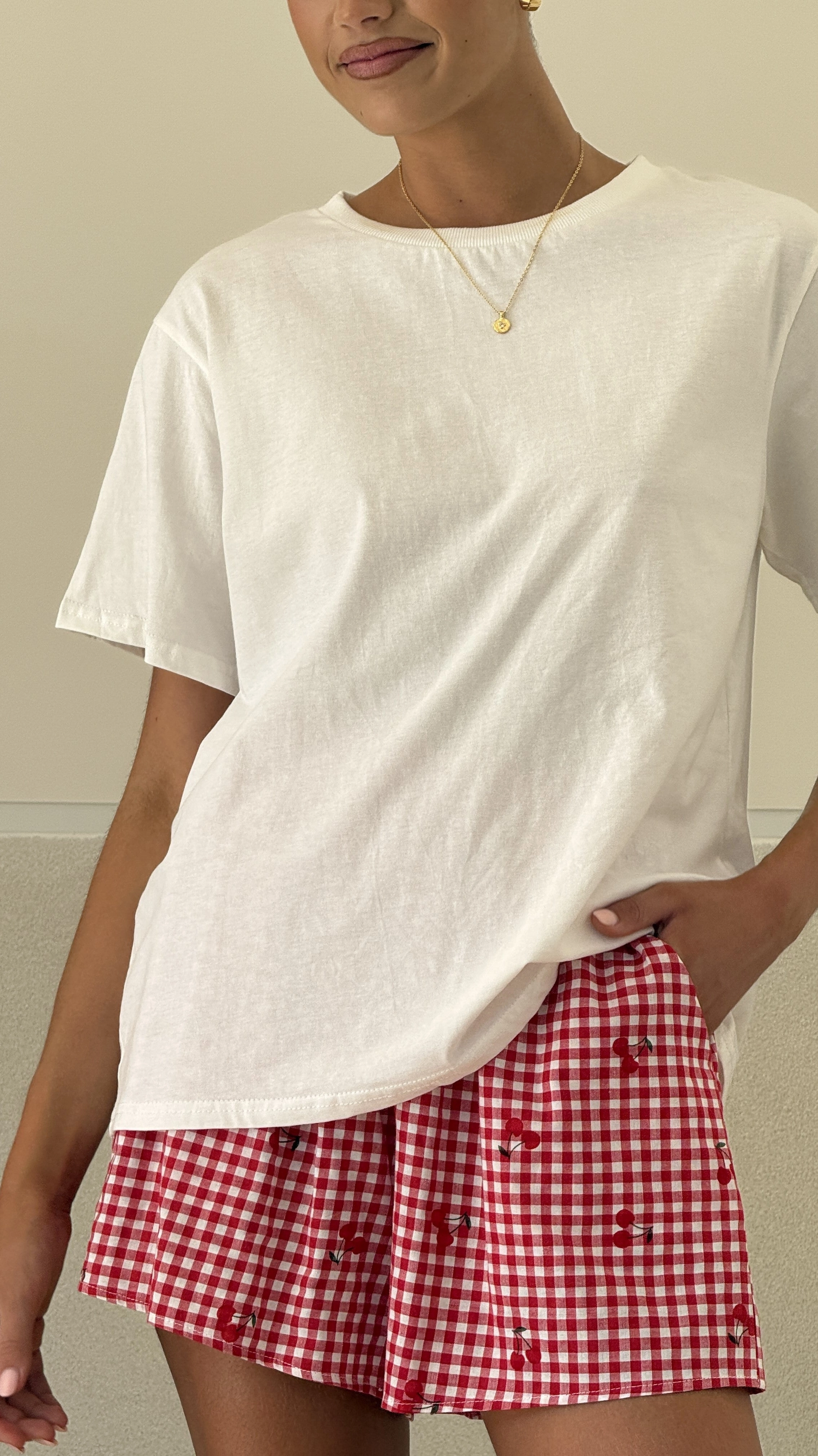 Birkley Shorts - Cherry Gingham