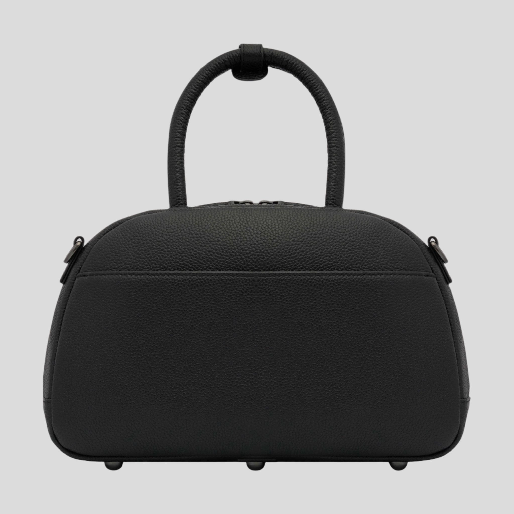 Bowler Crossbody Top Handle Bag -- Black