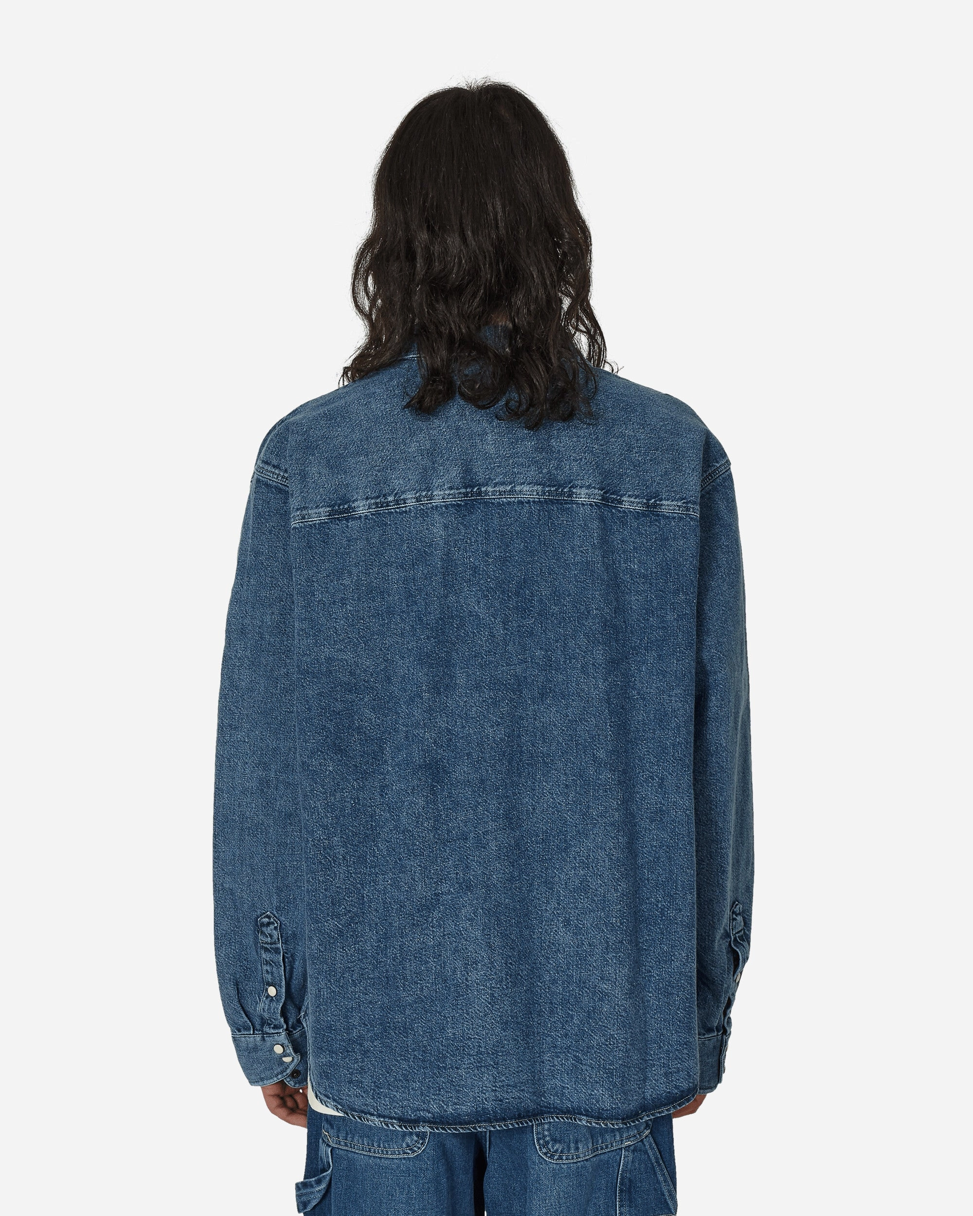 Boxy Western Denim Longsleeve Shirt Light Denim