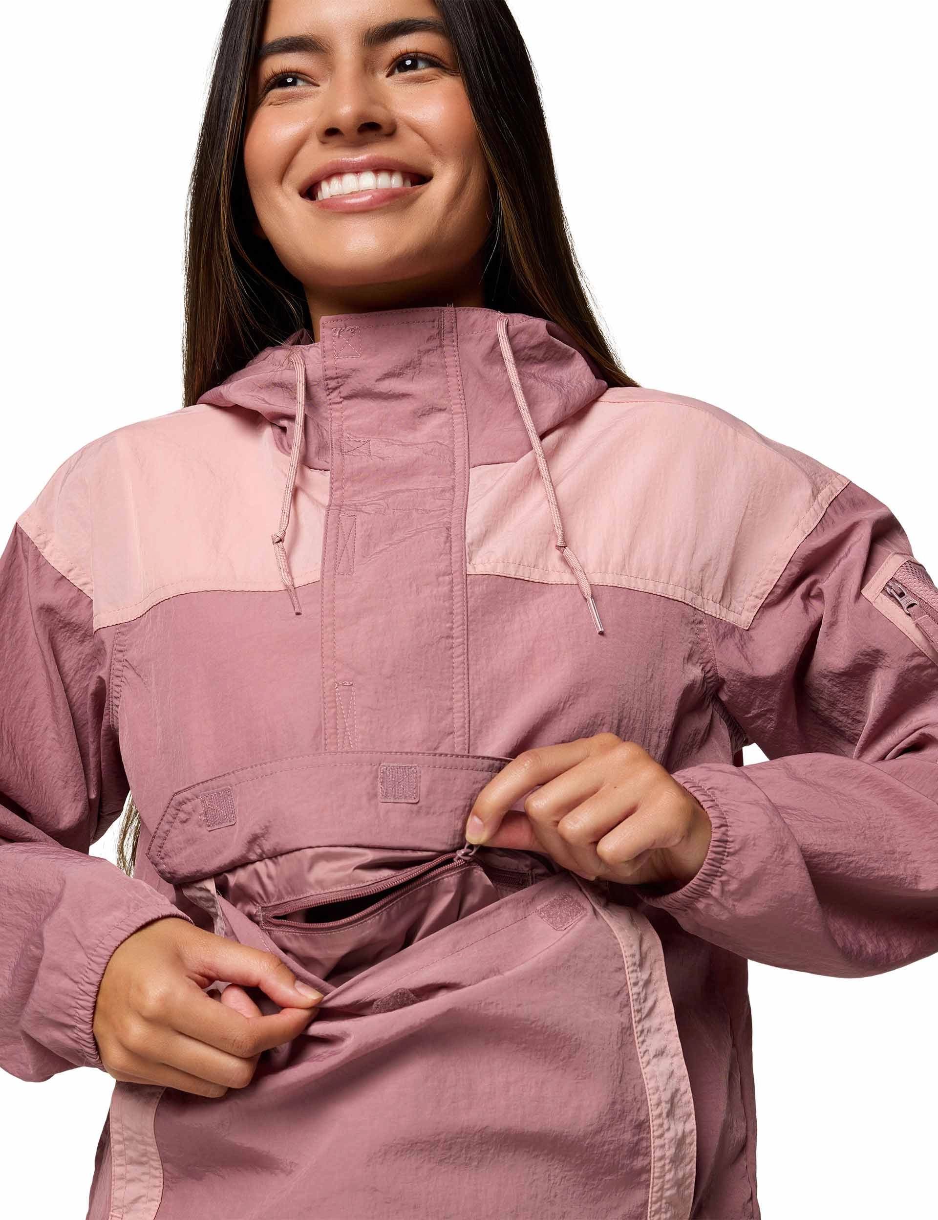 Challenger II Windbreaker - Fig/Eraser Pink