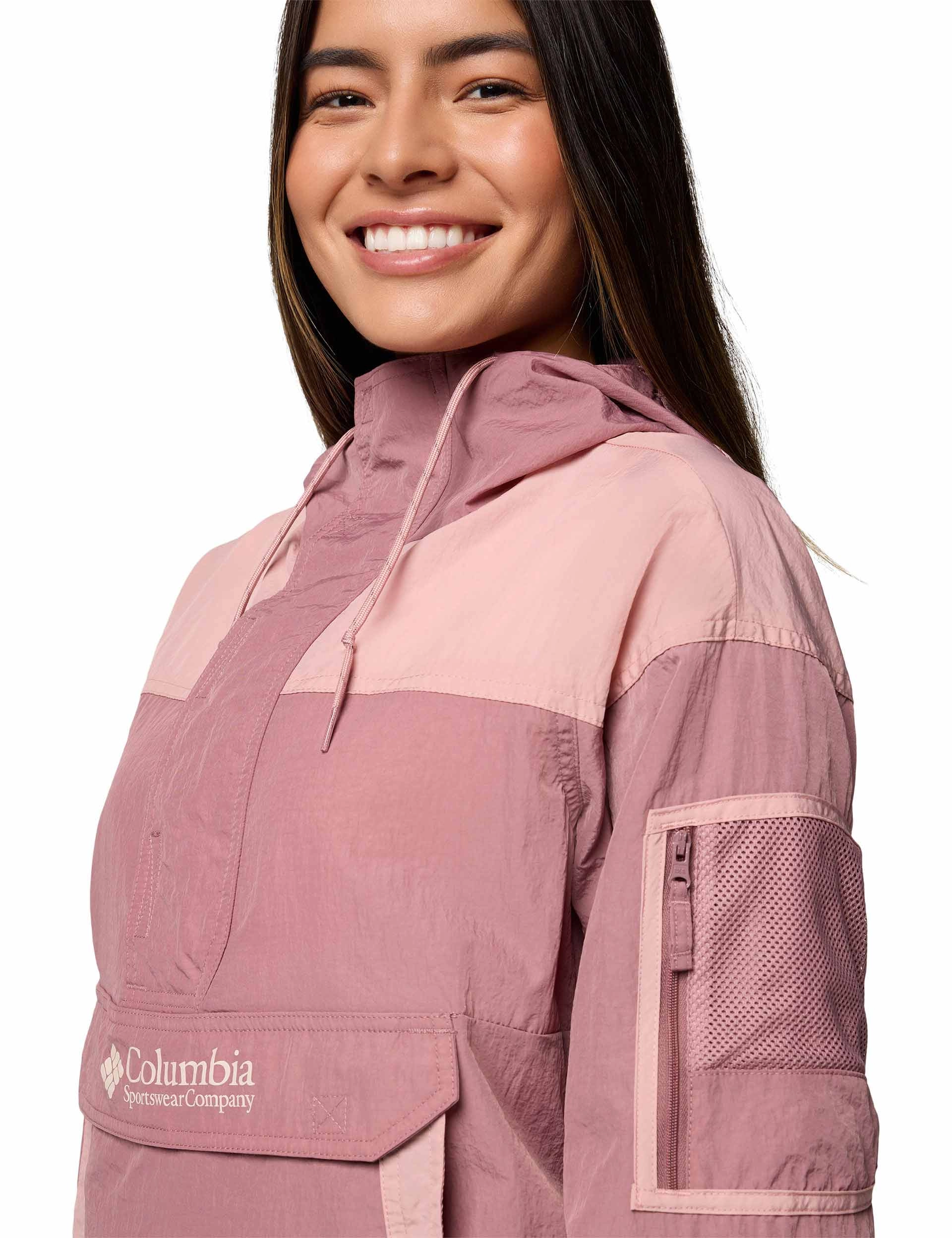 Challenger II Windbreaker - Fig/Eraser Pink