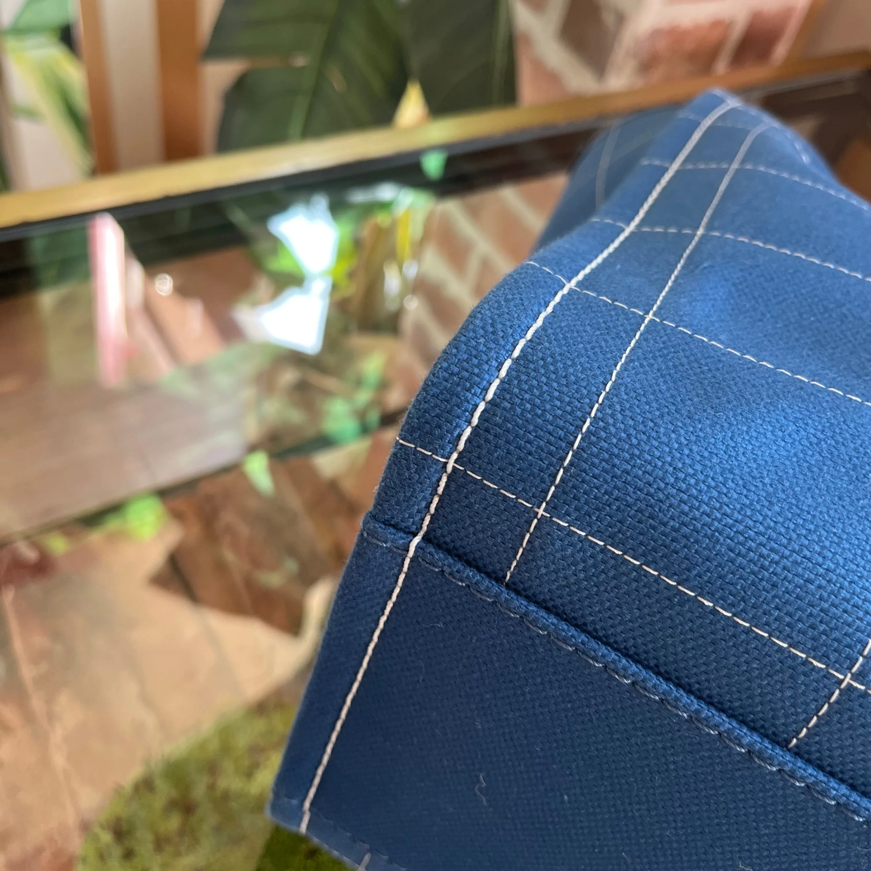 CHANEL Deauville Square Blue Tote