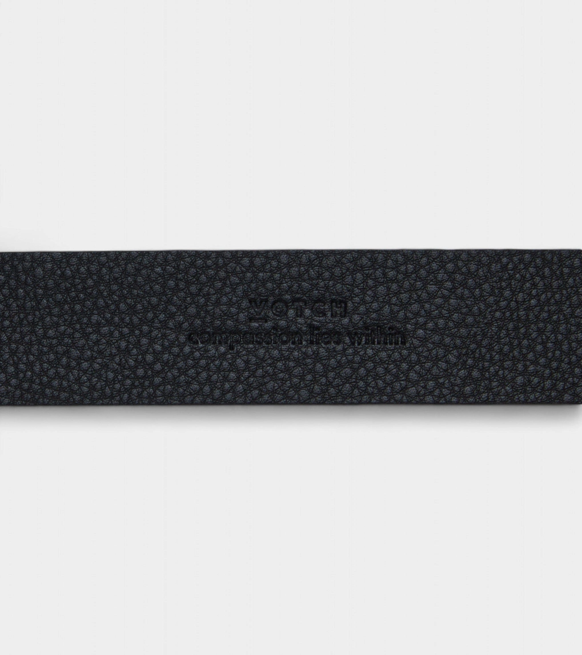 Daisy Unisex Vegan Bio-Based Bamboo Western Belt | Black