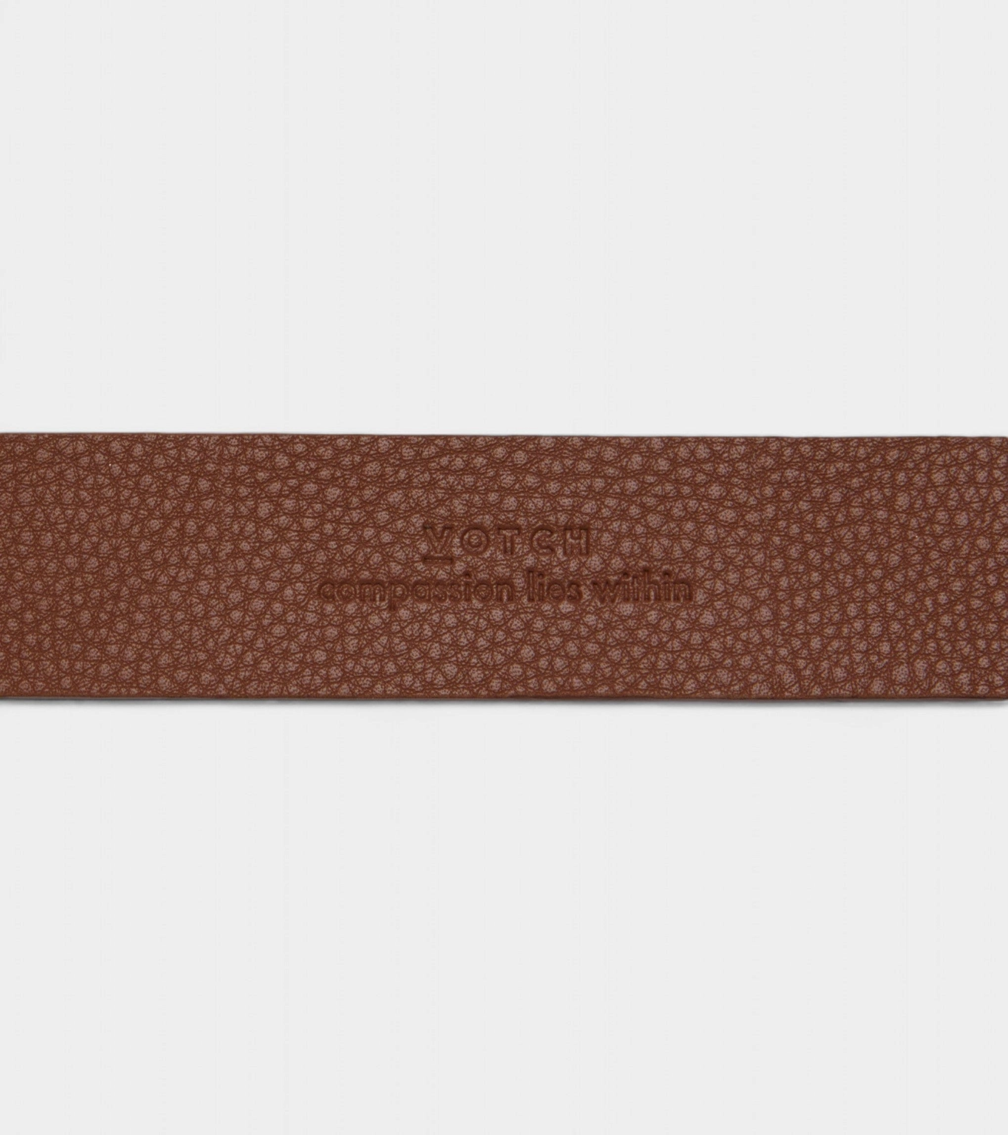 Daisy Unisex Vegan Bio-Based Bamboo Western Belt | Brown