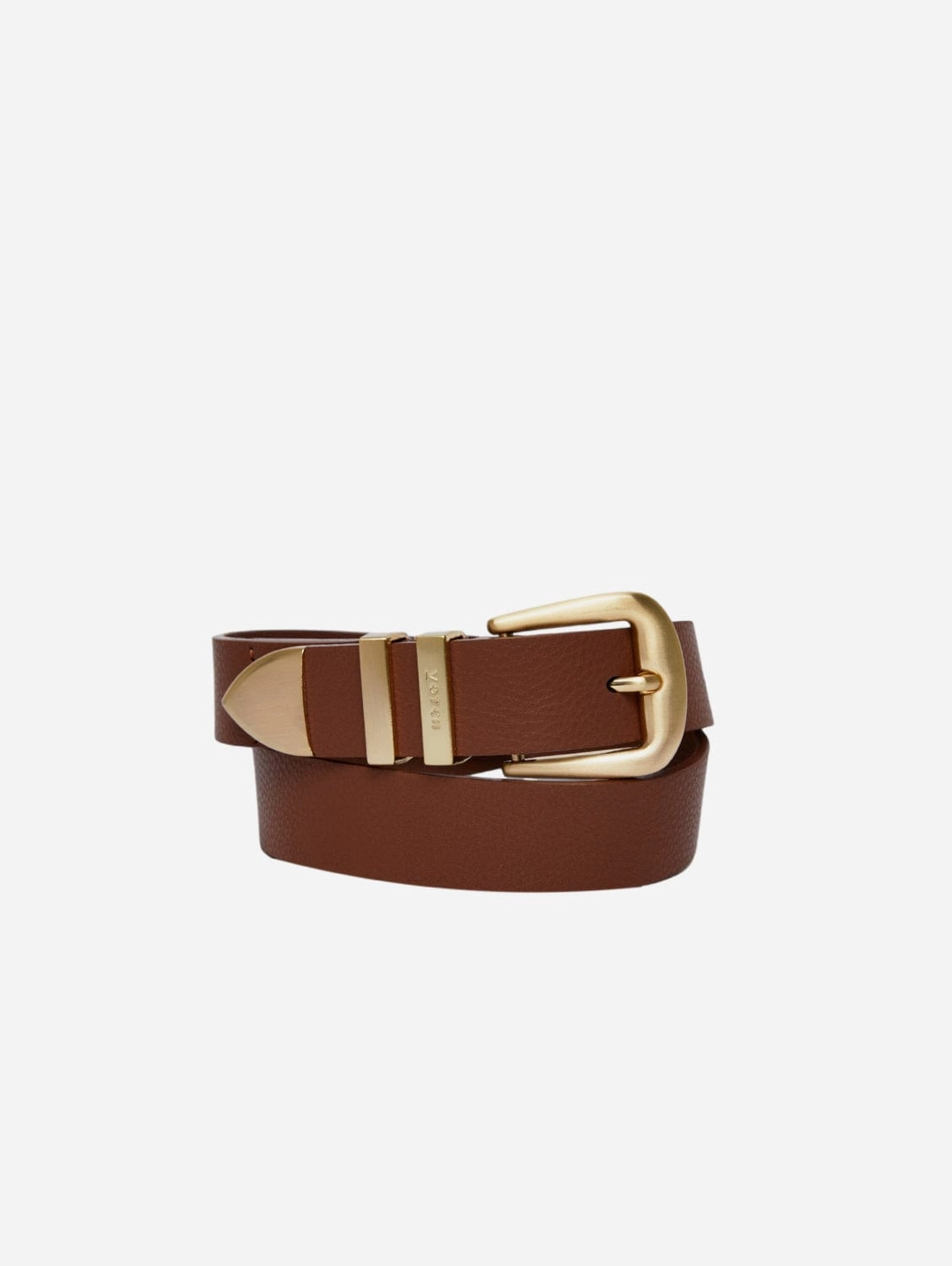 Daisy Unisex Vegan Bio-Based Bamboo Western Belt | Brown