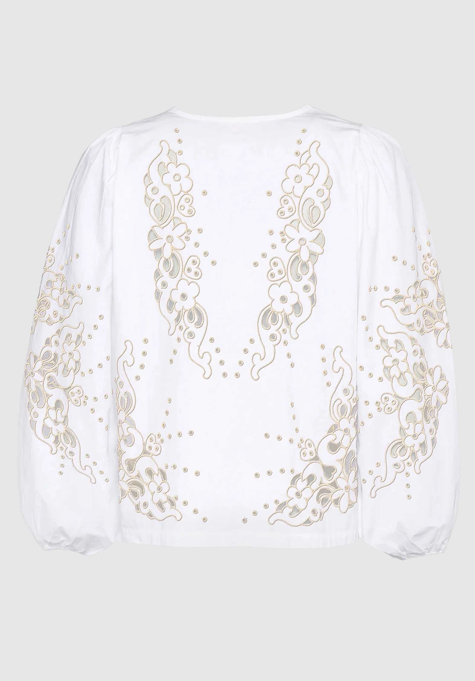 Denim Blouse Se1 Magdalena Top Ecru