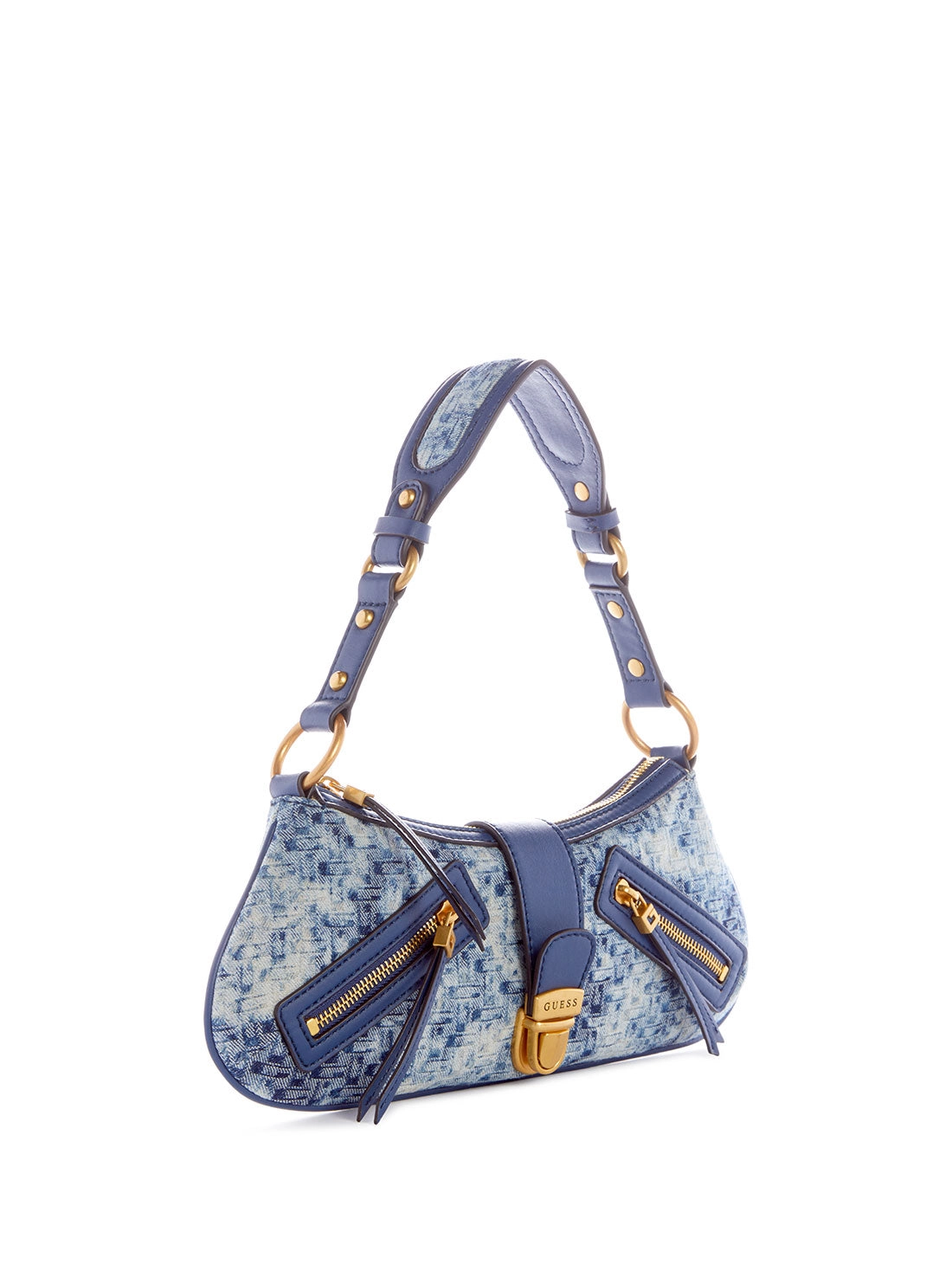 Denim Logo Belle Vintage Shoulder Bag