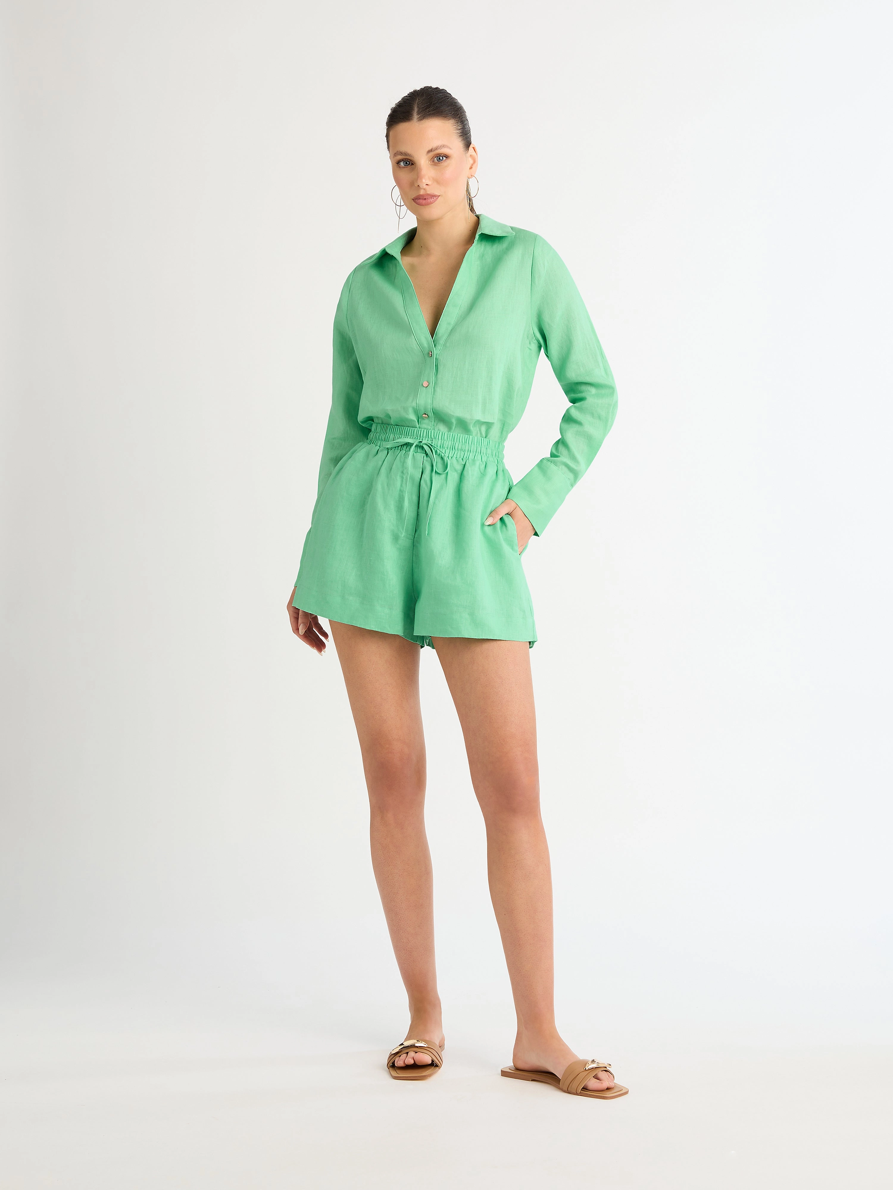 EIVISSA LINEN SHORT