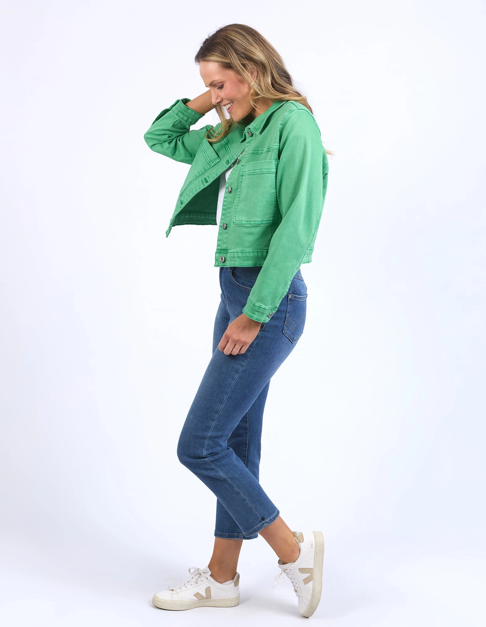 Elm Hazel Denim Jacket Greenbriar