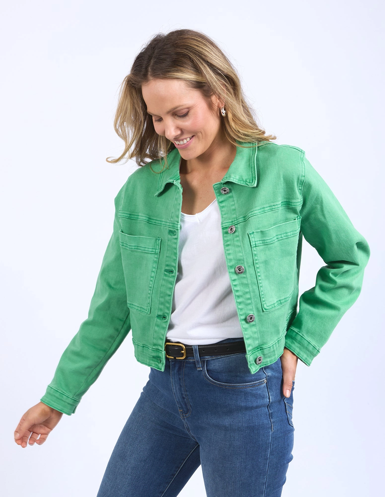 Elm Hazel Denim Jacket Greenbriar