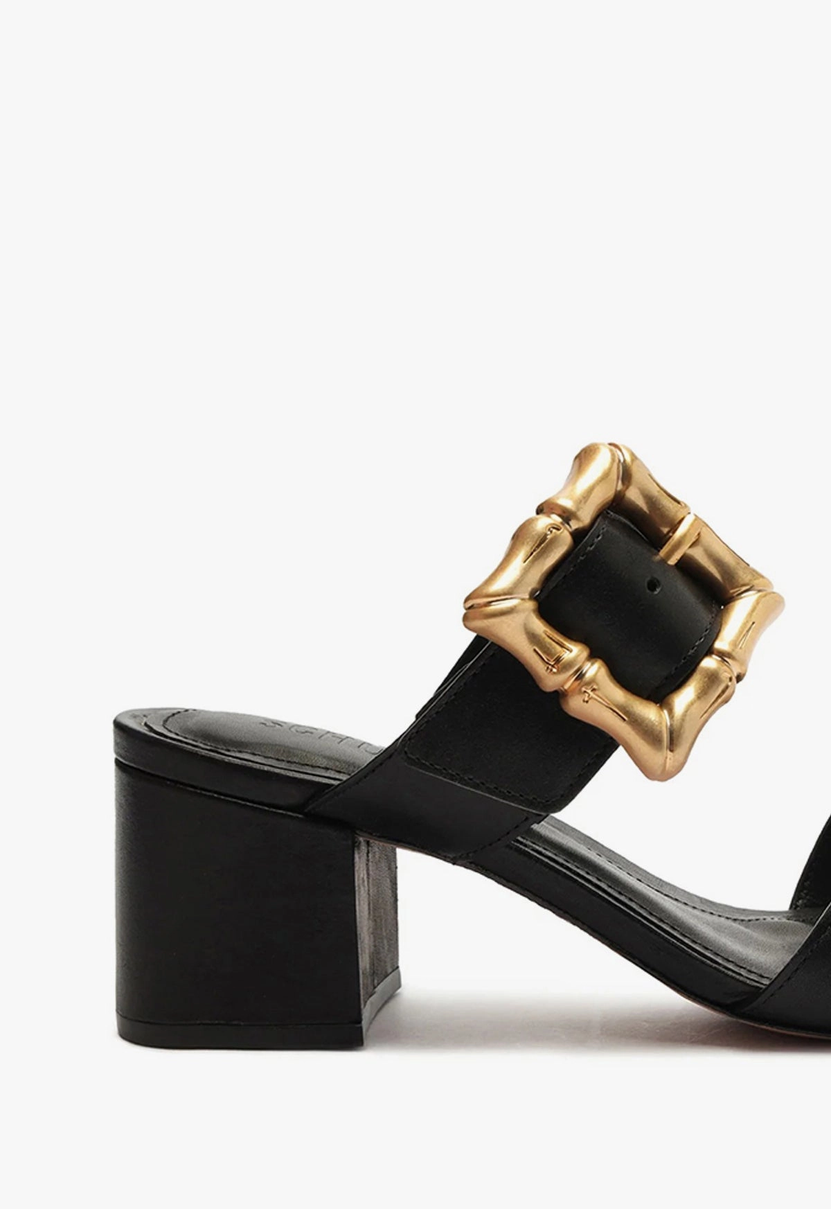 Enola Mid Block Leather Sandal