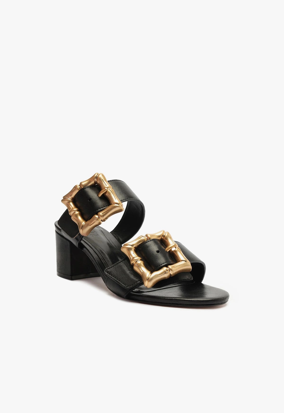 Enola Mid Block Leather Sandal