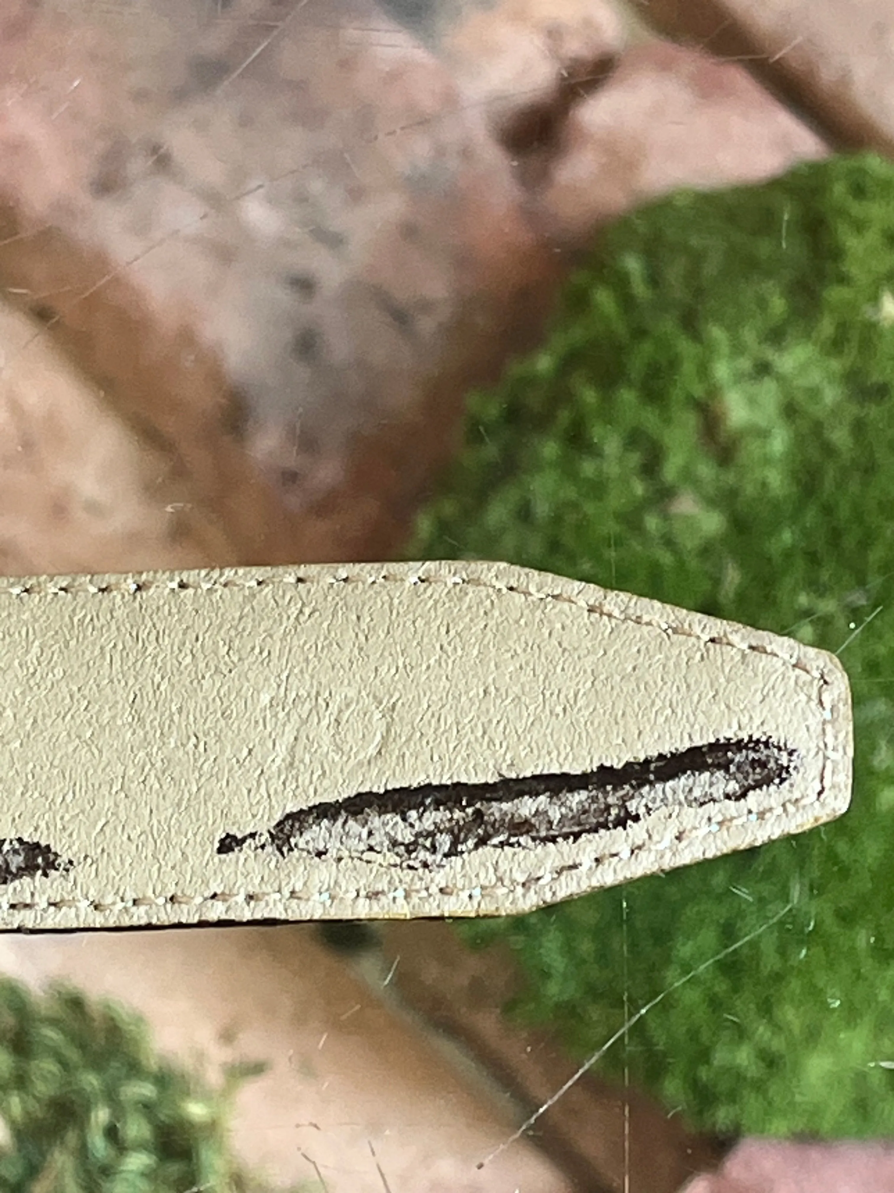 FERRAGAMO Green Suede Gancini Thin Belt Sz 70/28