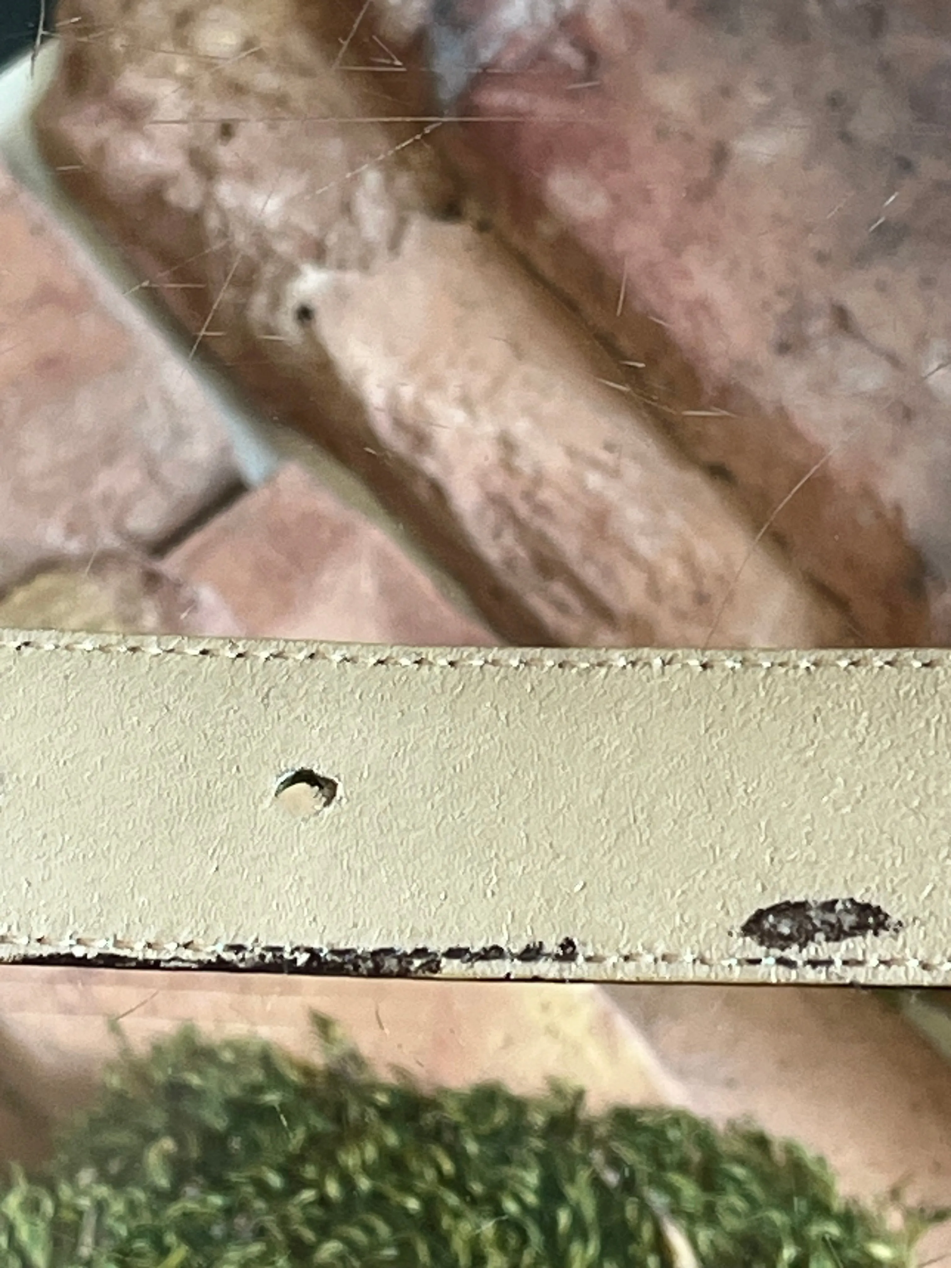 FERRAGAMO Green Suede Gancini Thin Belt Sz 70/28