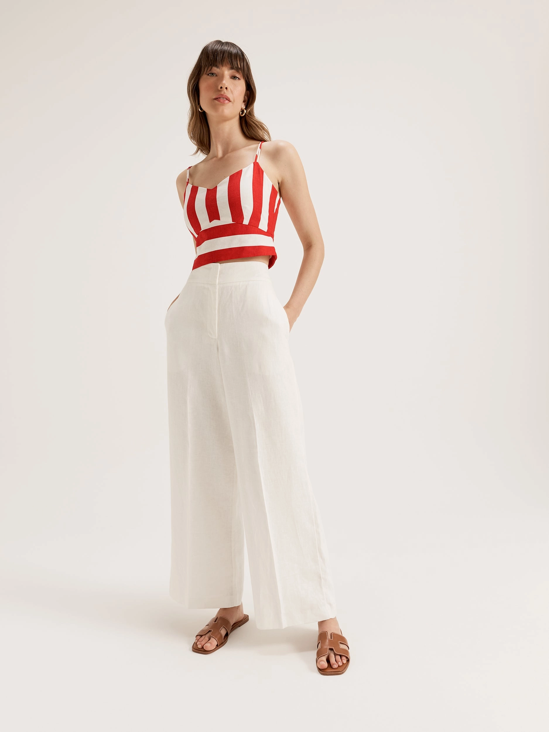 Flamingo Stripe Top