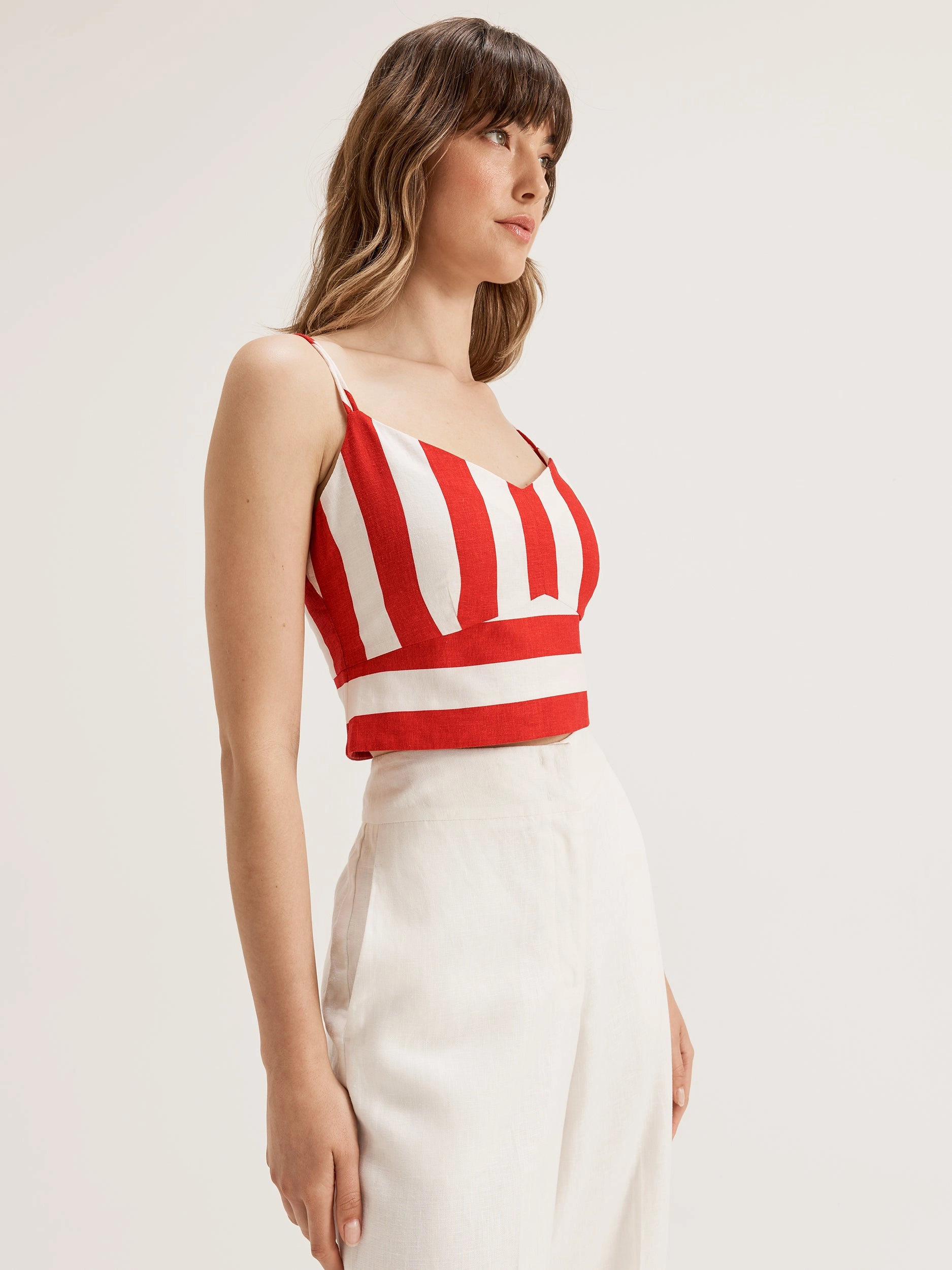 Flamingo Stripe Top