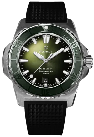 Formex REEF Automatic Chronometer 300m Green Rubber