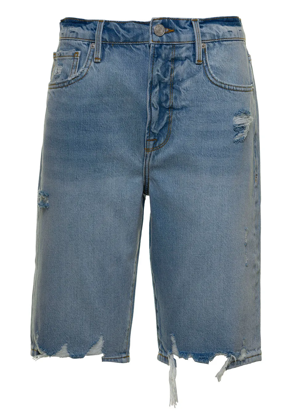 Frame Le Vintage Bermuda Denim Shorts