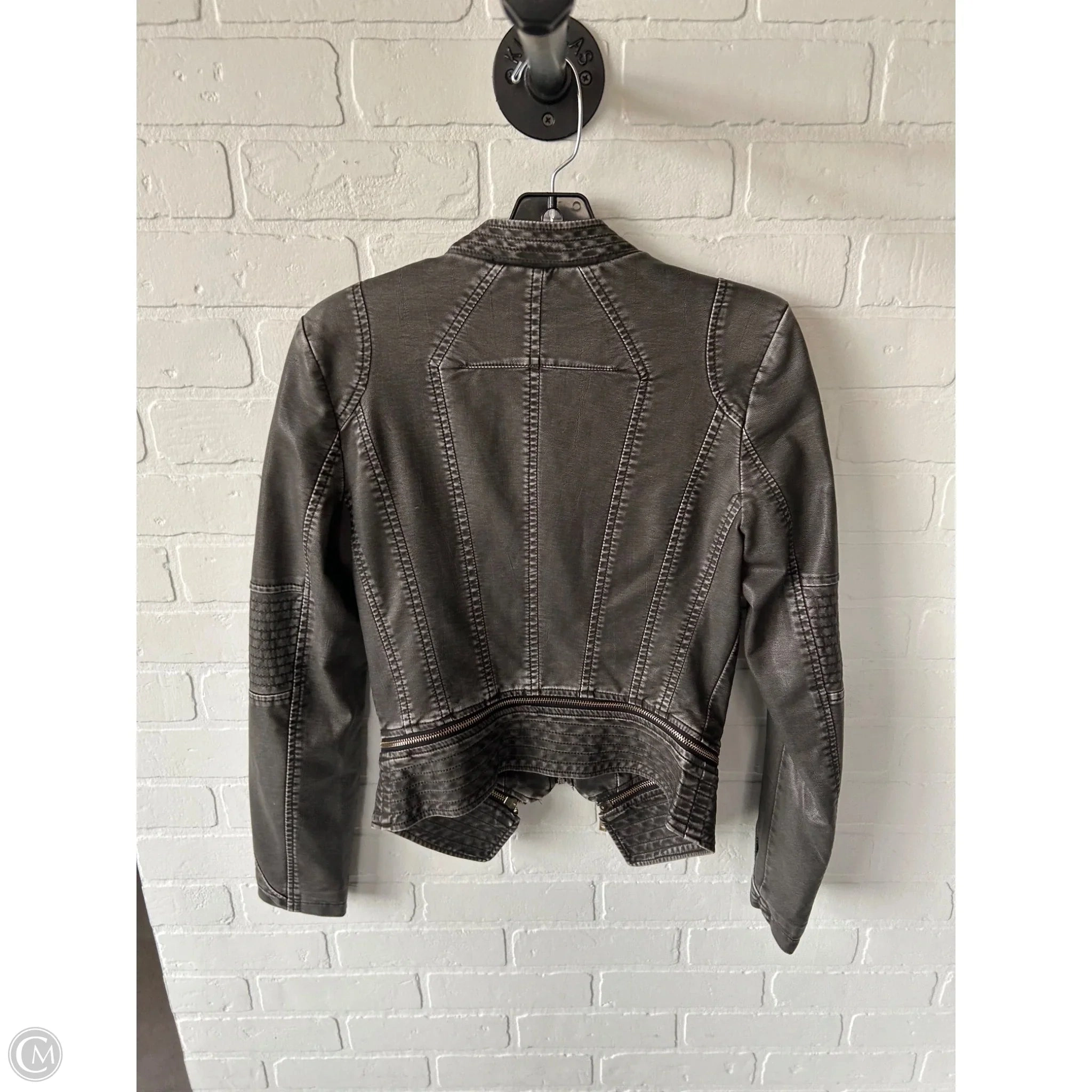 Jacket Moto By miss moreno In Grey, Size: S