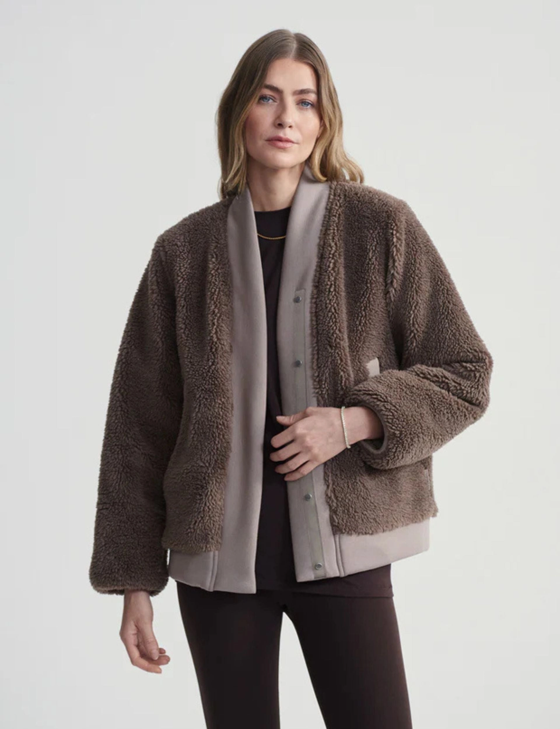 Joanna Reversible Jacket - Fungi/Coffee Quartz