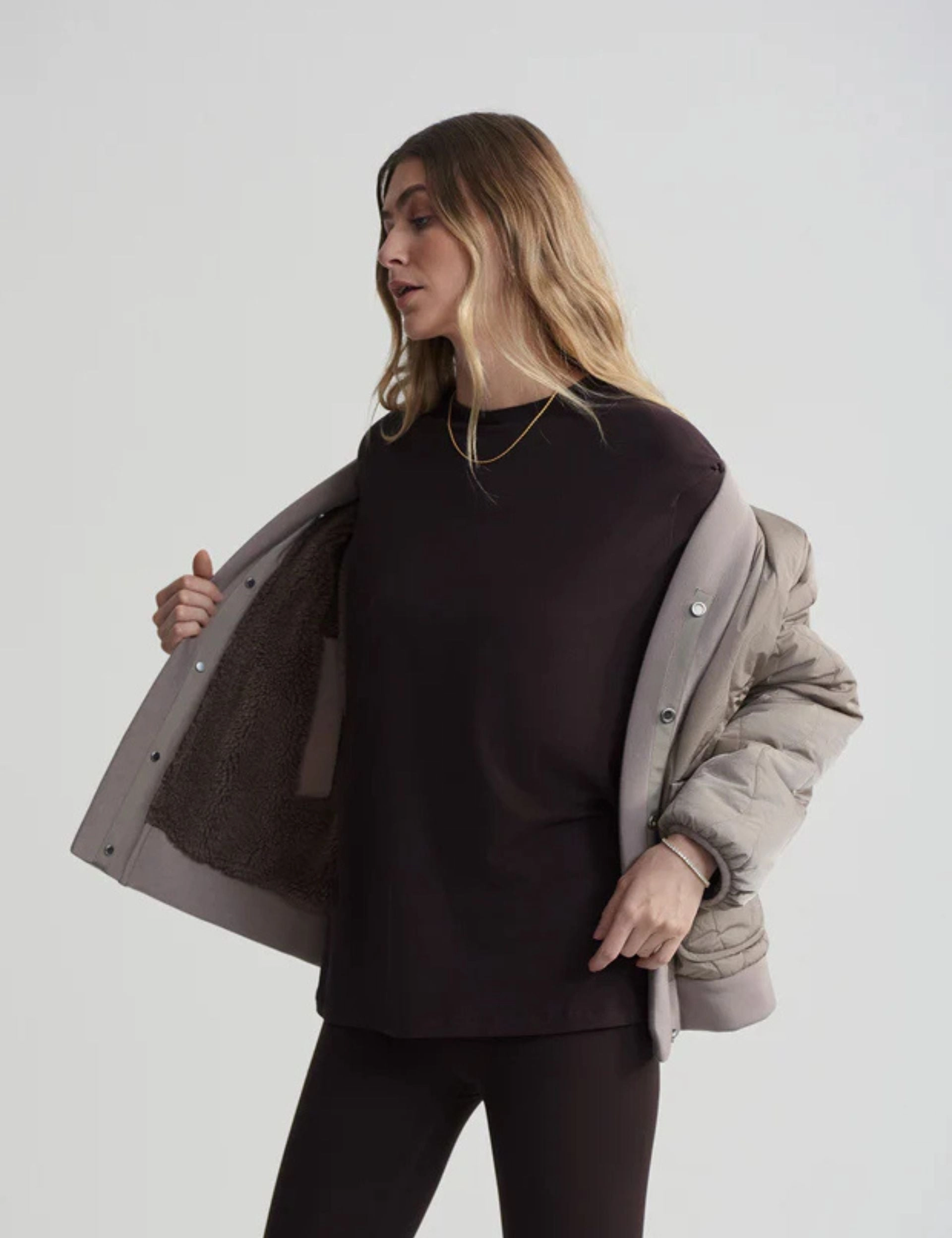 Joanna Reversible Jacket - Fungi/Coffee Quartz