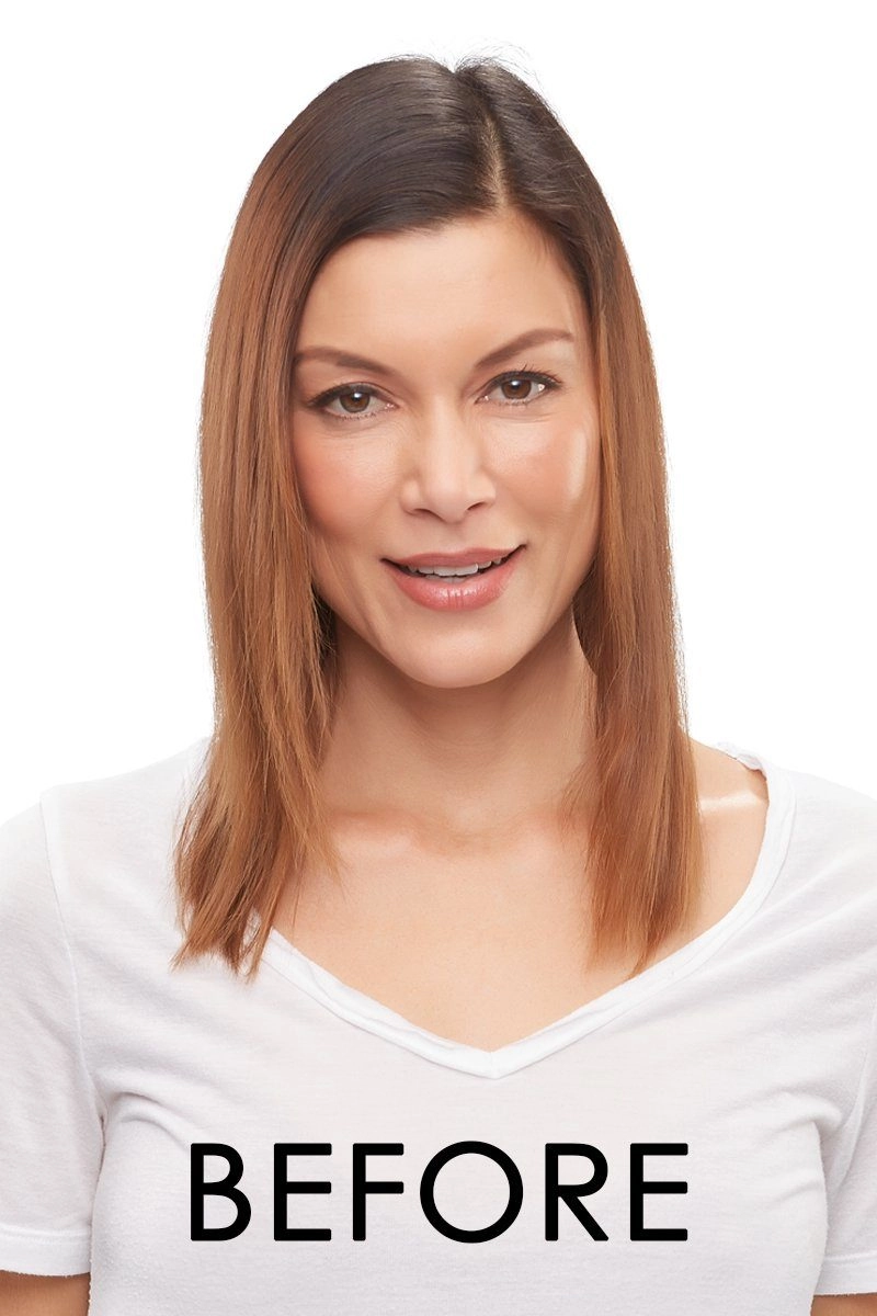 Jon Renau Toppers - EasiPart XL French 18" (#754) - Remy Human Hair